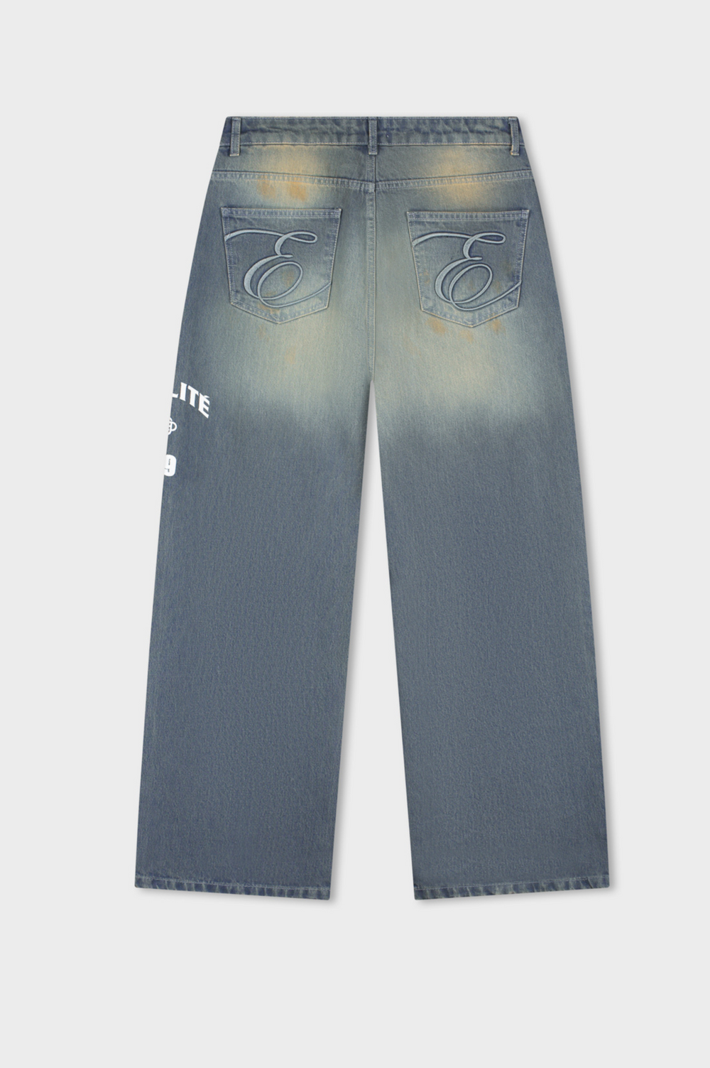 Corteiz Style Baggy Denim 54 Vintage Wash detail 2