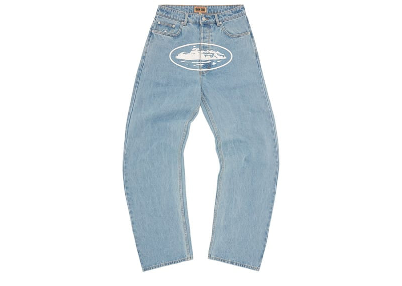 Corteiz Style Baggy Denim 54 Vintage Wash detail 4