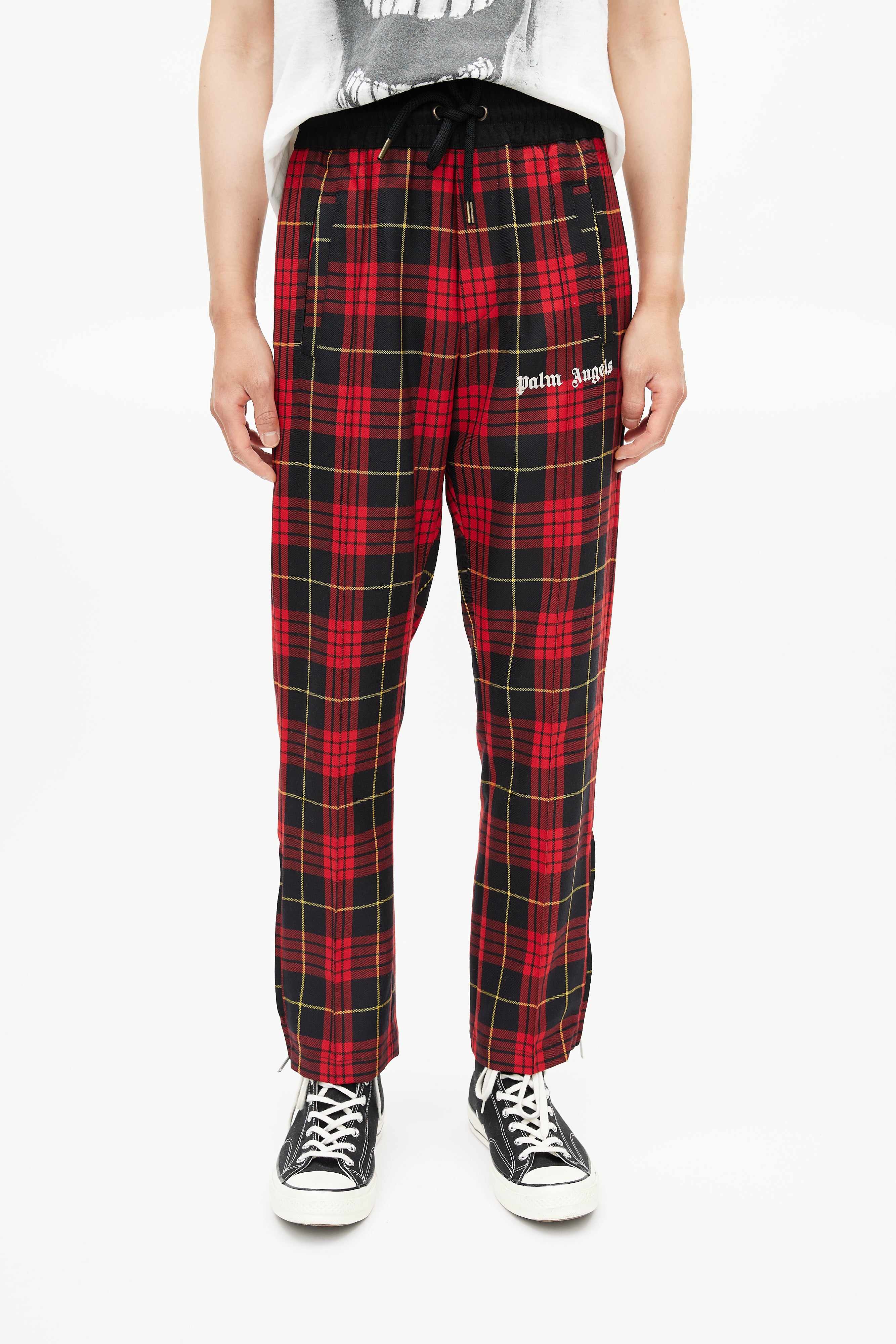 Palm Angels Style Wool Trouser 55 Bone detail 4