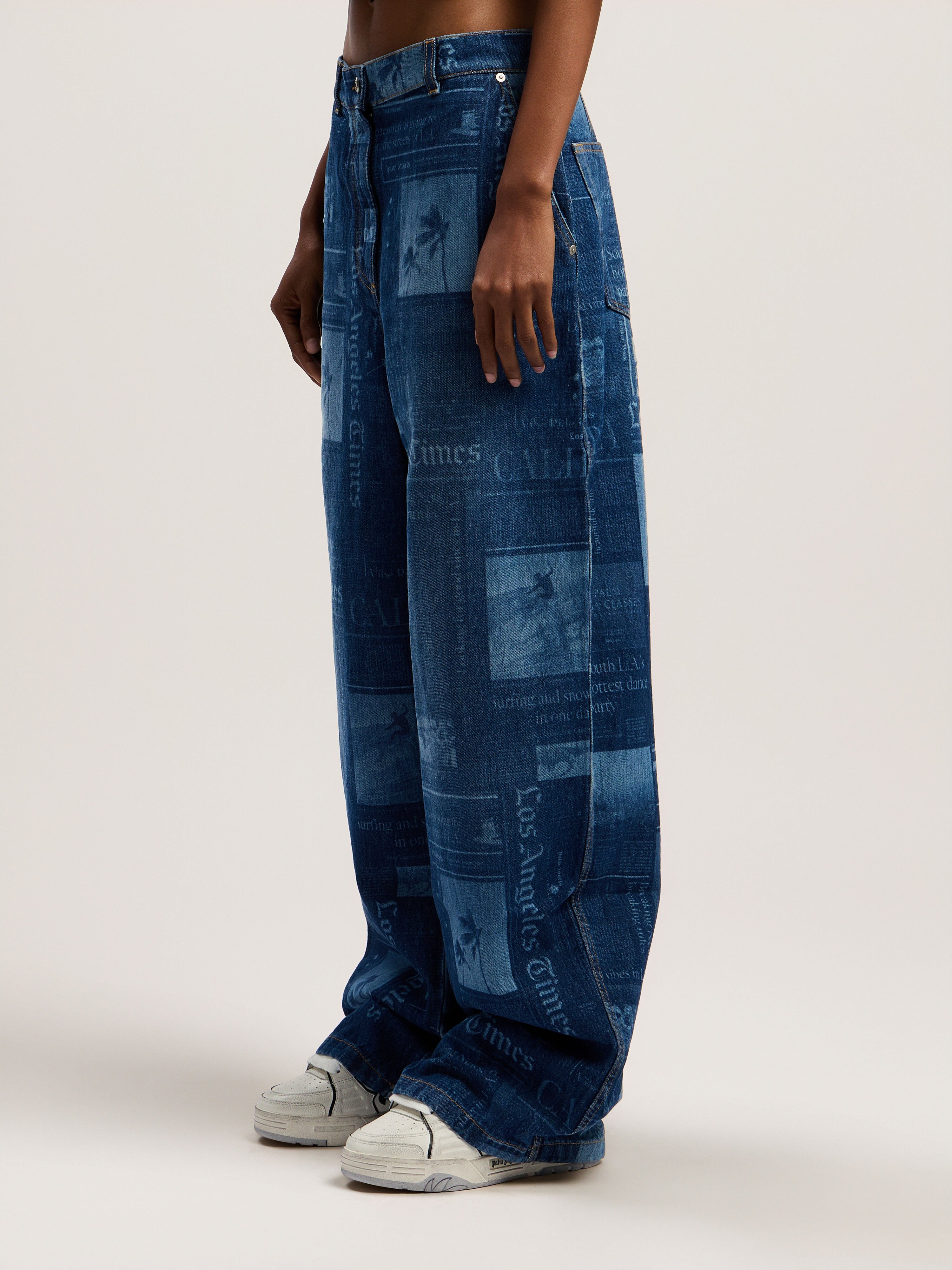 Palm Angels Style Baggy Denim 57 Bone detail 4