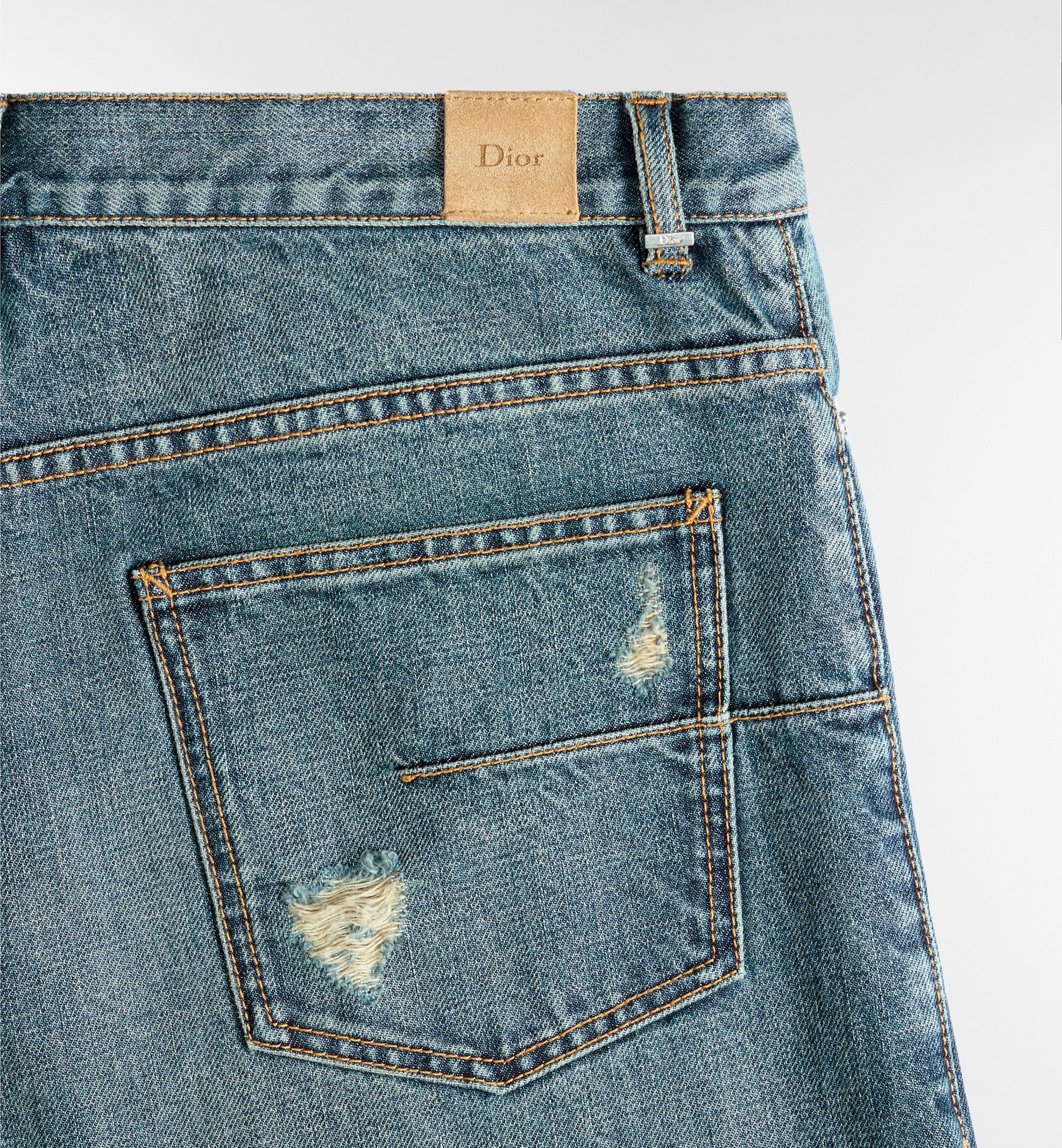Dior Style Baggy Denim 196 Sage detail 2