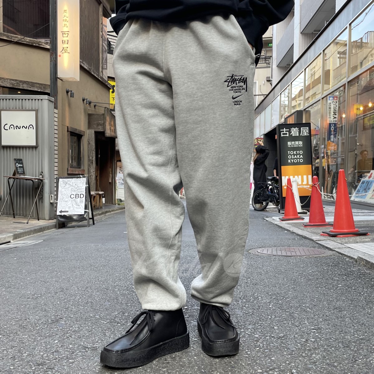 Stussy Style Sweatpant 75 Cement detail 4