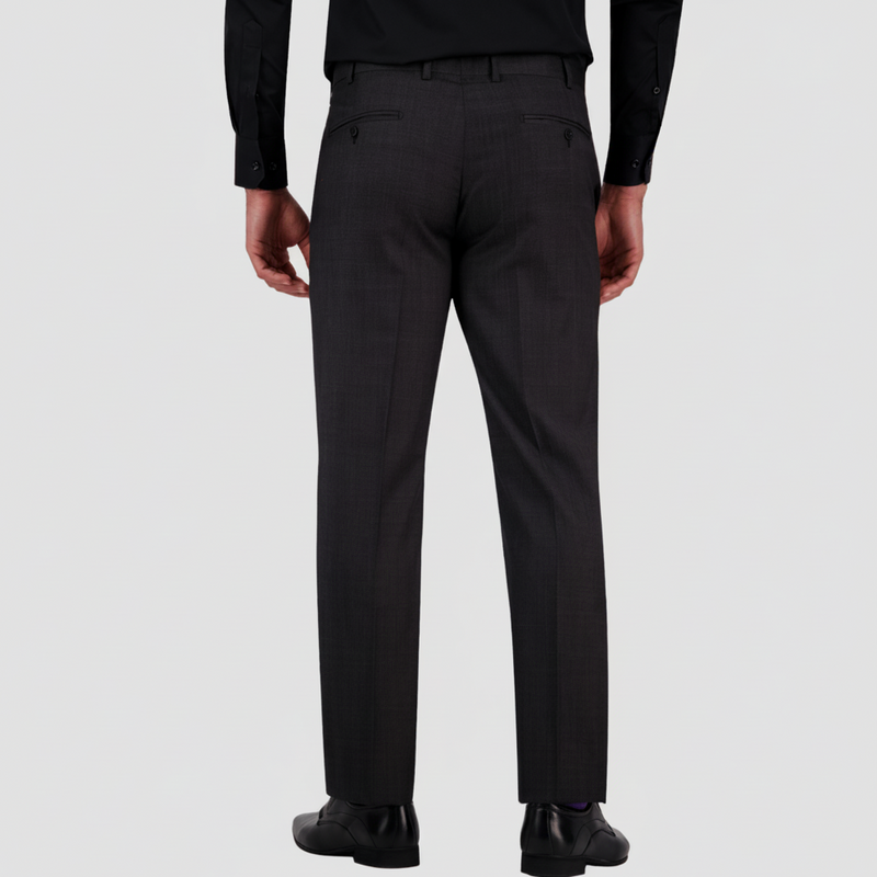 The Row Style Italian Wool Trouser Charcoal detail 2