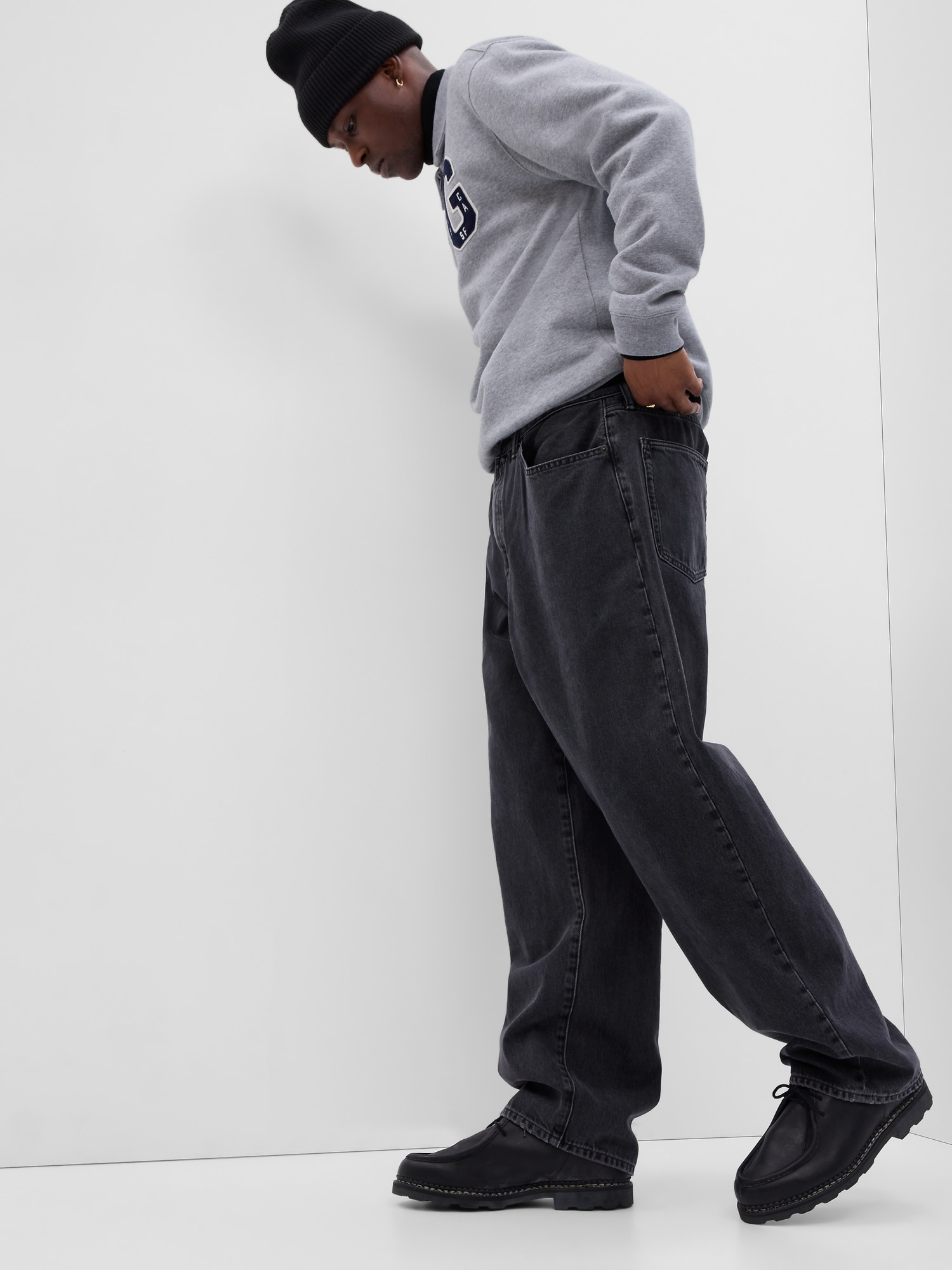 Yeezy Gap Style Baggy Denim 80 Raw Denim detail 2