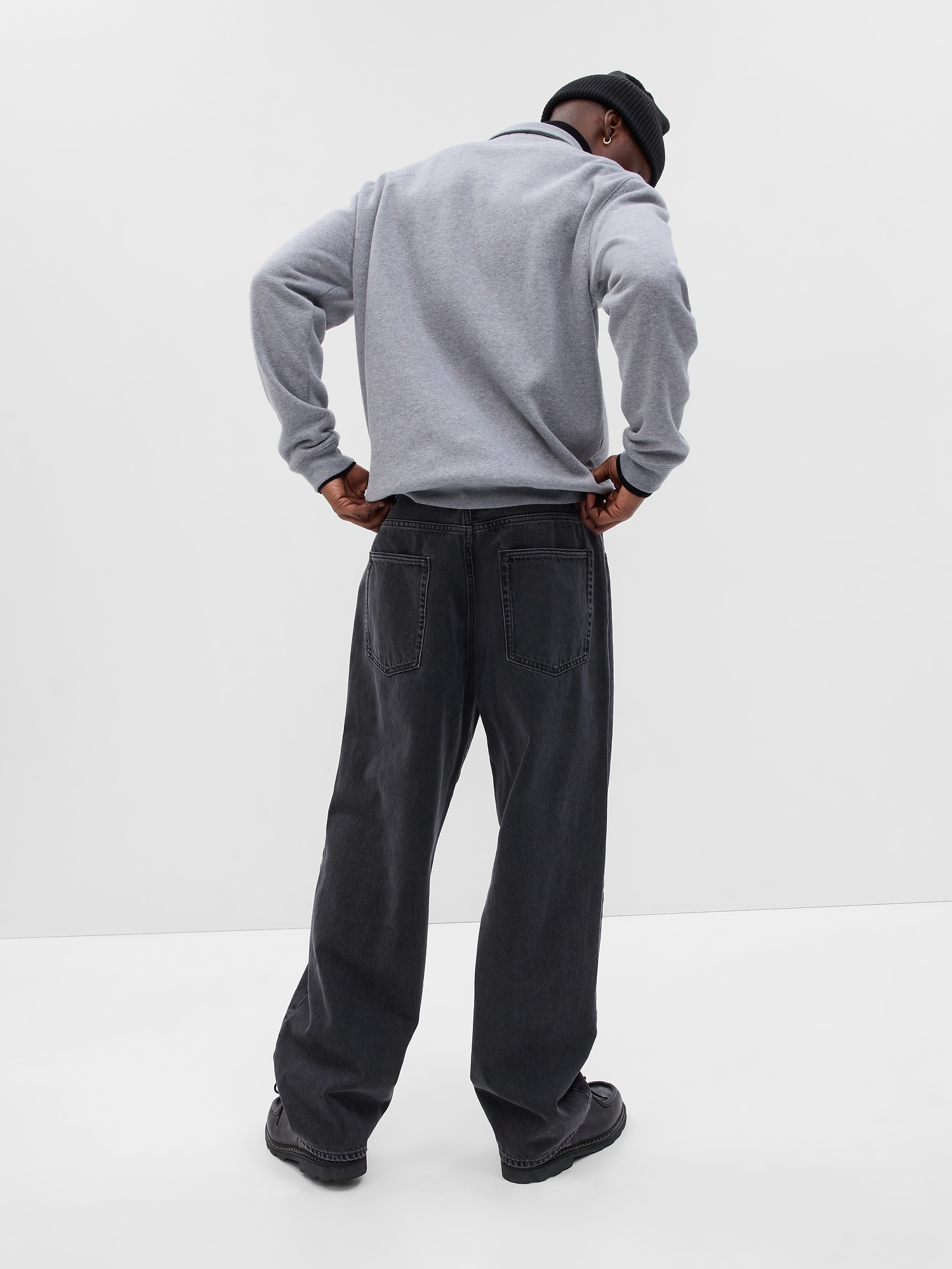 Yeezy Gap Style Baggy Denim 80 Raw Denim detail 3