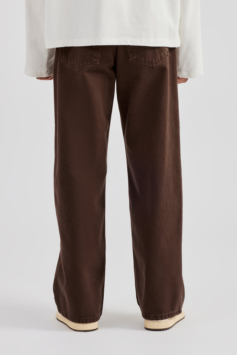 Dior Style Baggy Denim 82 Chocolate detail 3