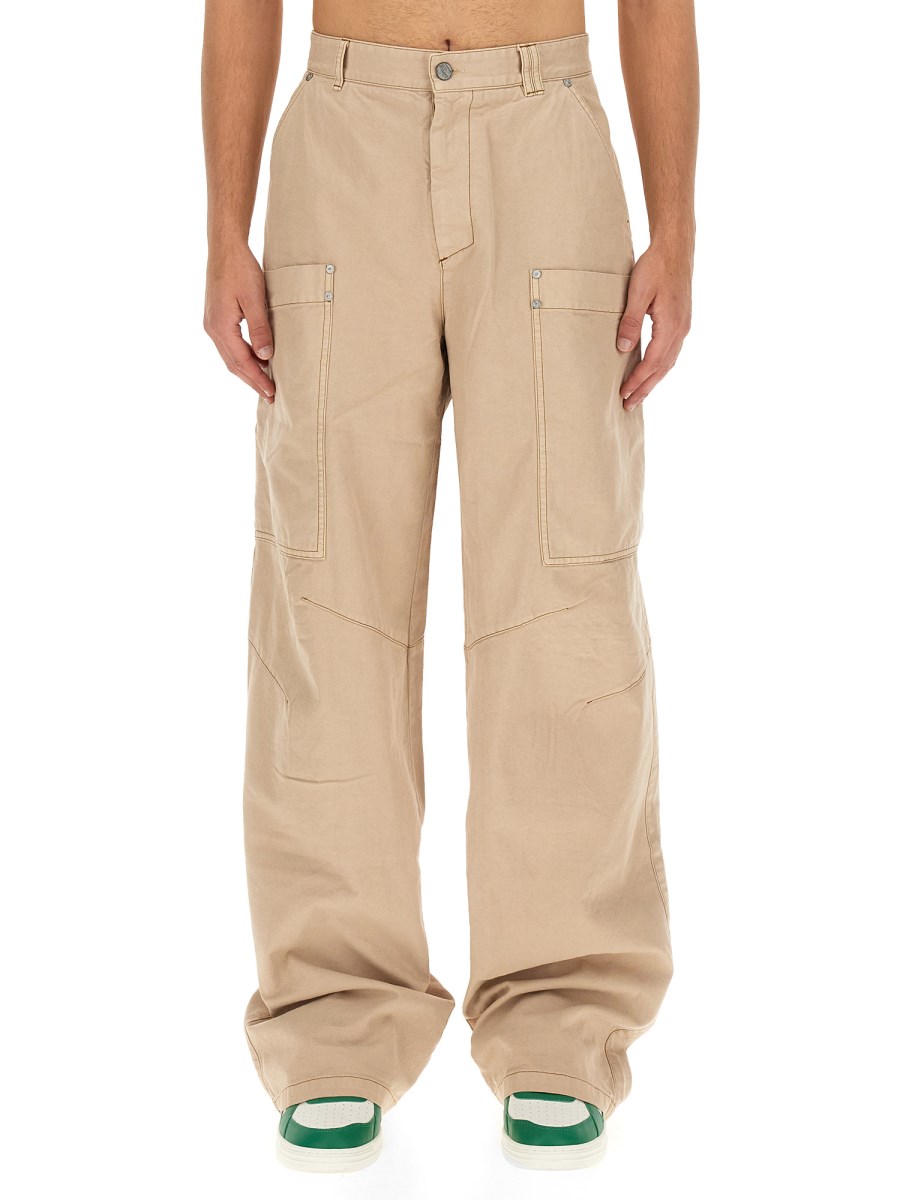 Palm Angels Style Parachute Pant 85 Olive detail 4