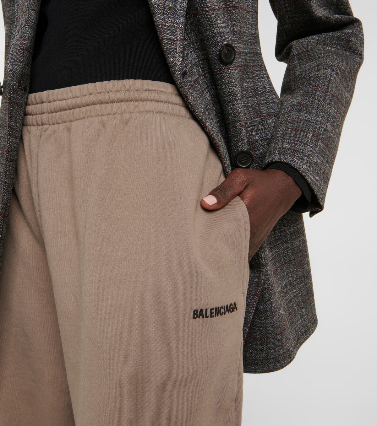 Balenciaga Style Sweatpant 86 Chocolate detail 4