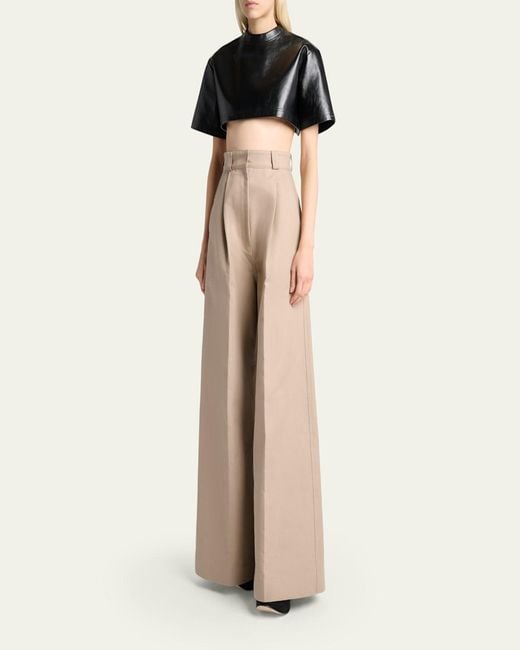 Balenciaga Style Pleated Trouser 96 Sand detail 2