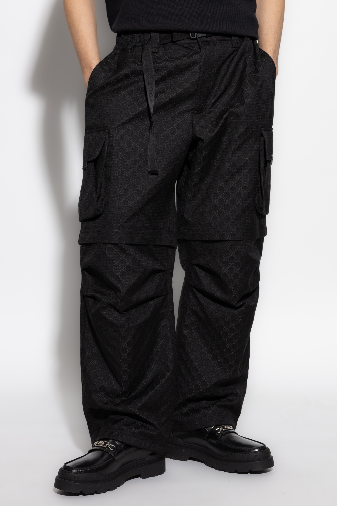 Gucci Style Cargo Pant 98 Black detail 2