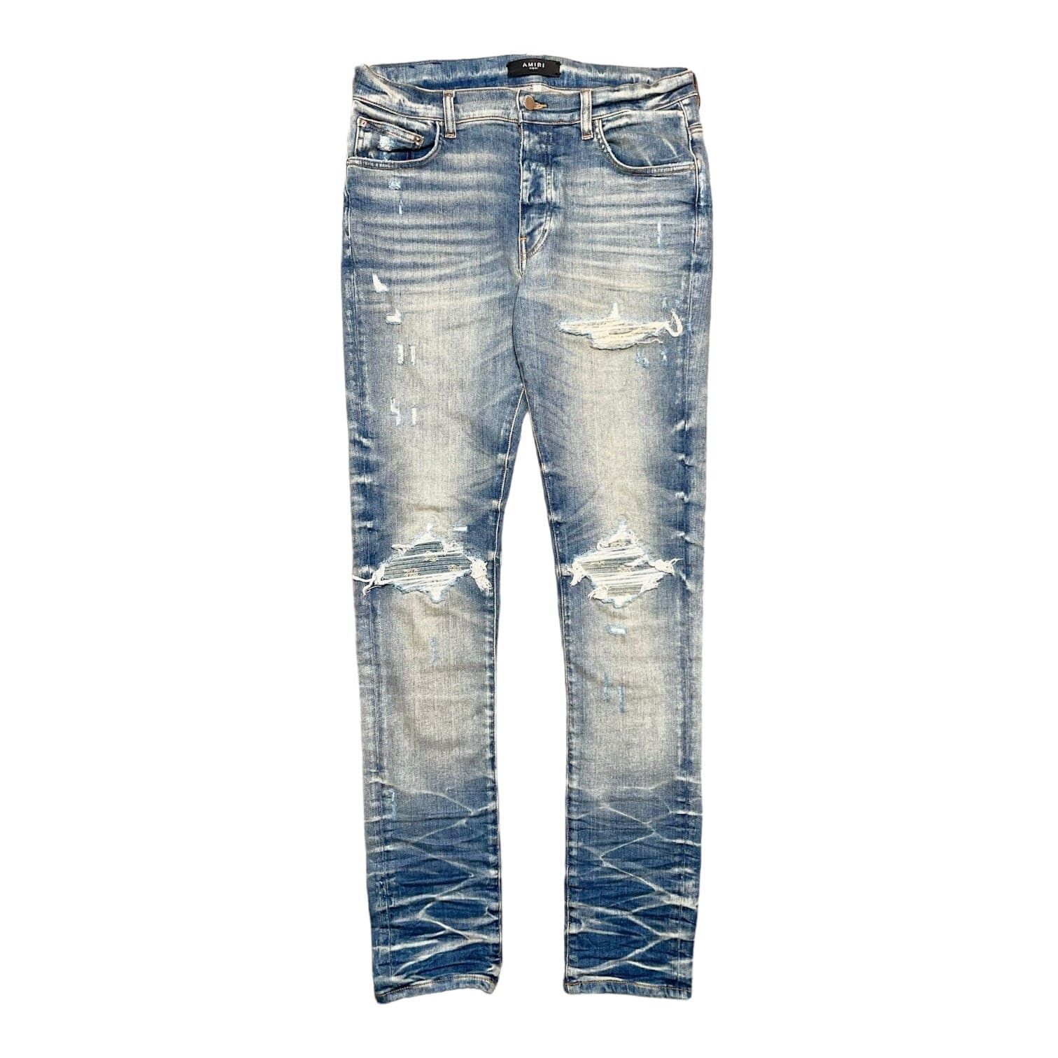 Amiri Style MX1 Bandana Patch Jean Vintage Indigo detail 2