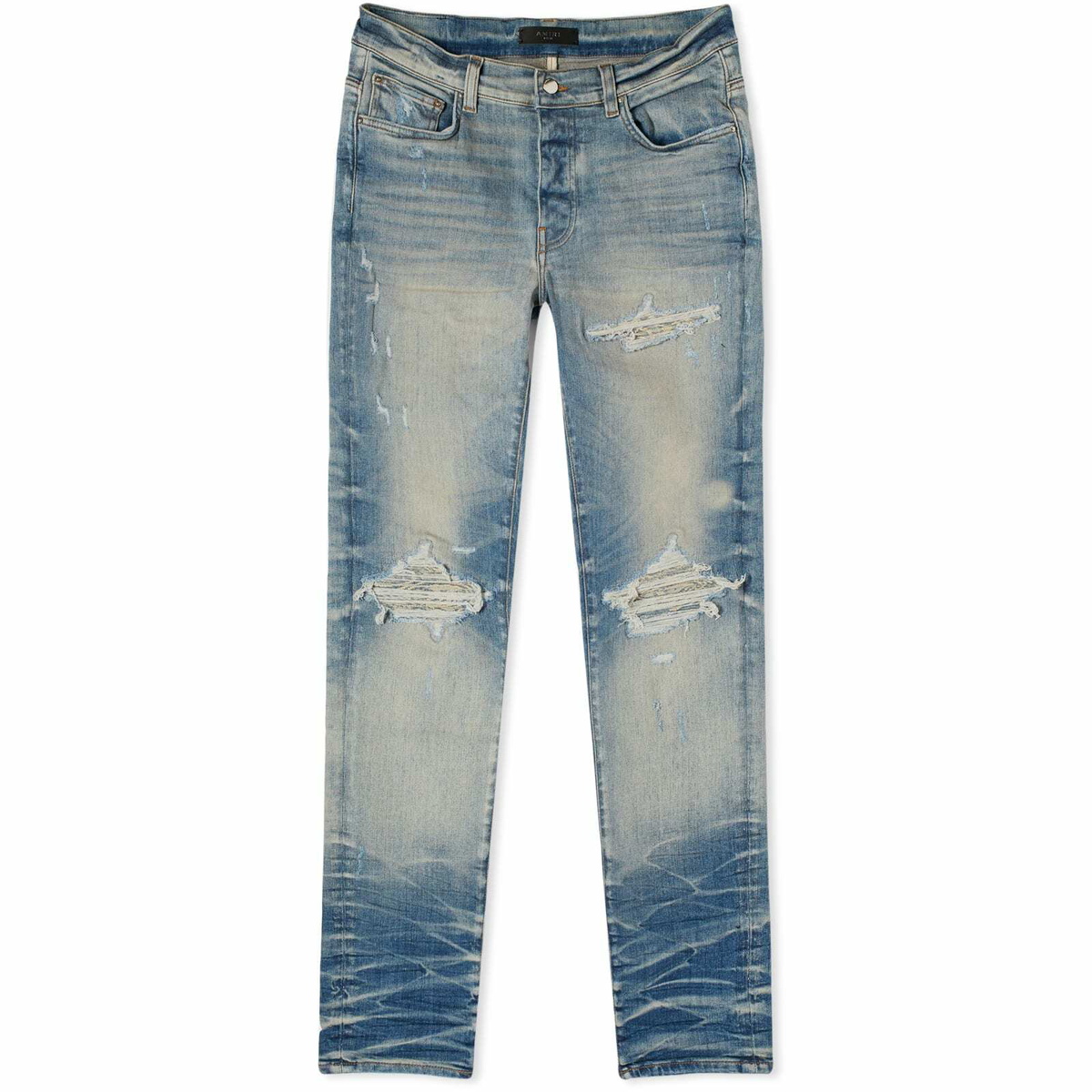 Amiri Style MX1 Bandana Patch Jean Vintage Indigo detail 4