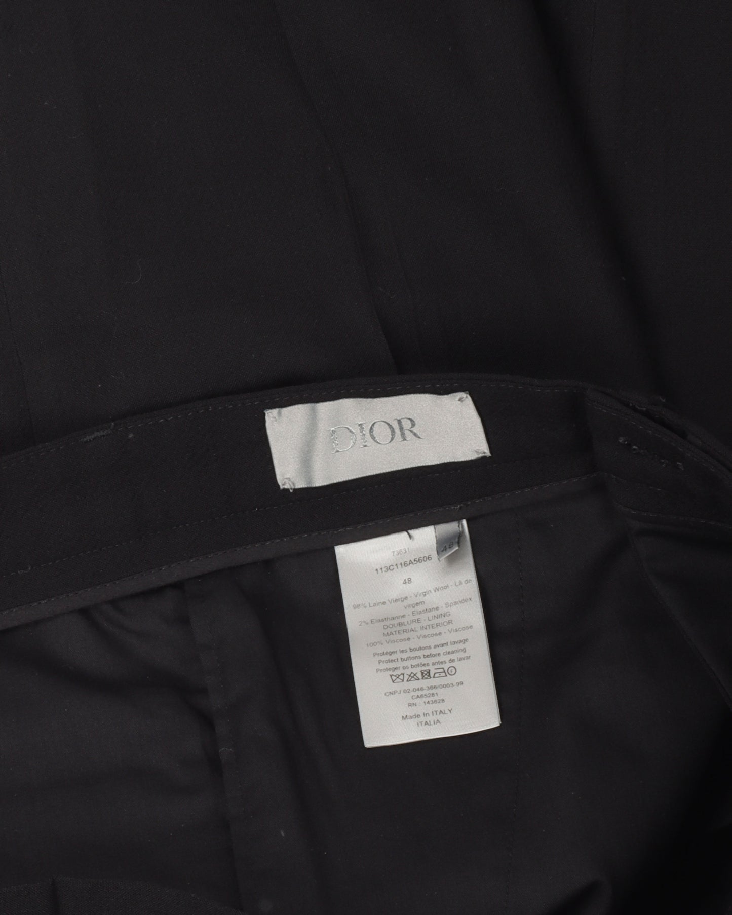 Dior Style Wool Trouser 101 Olive detail 4