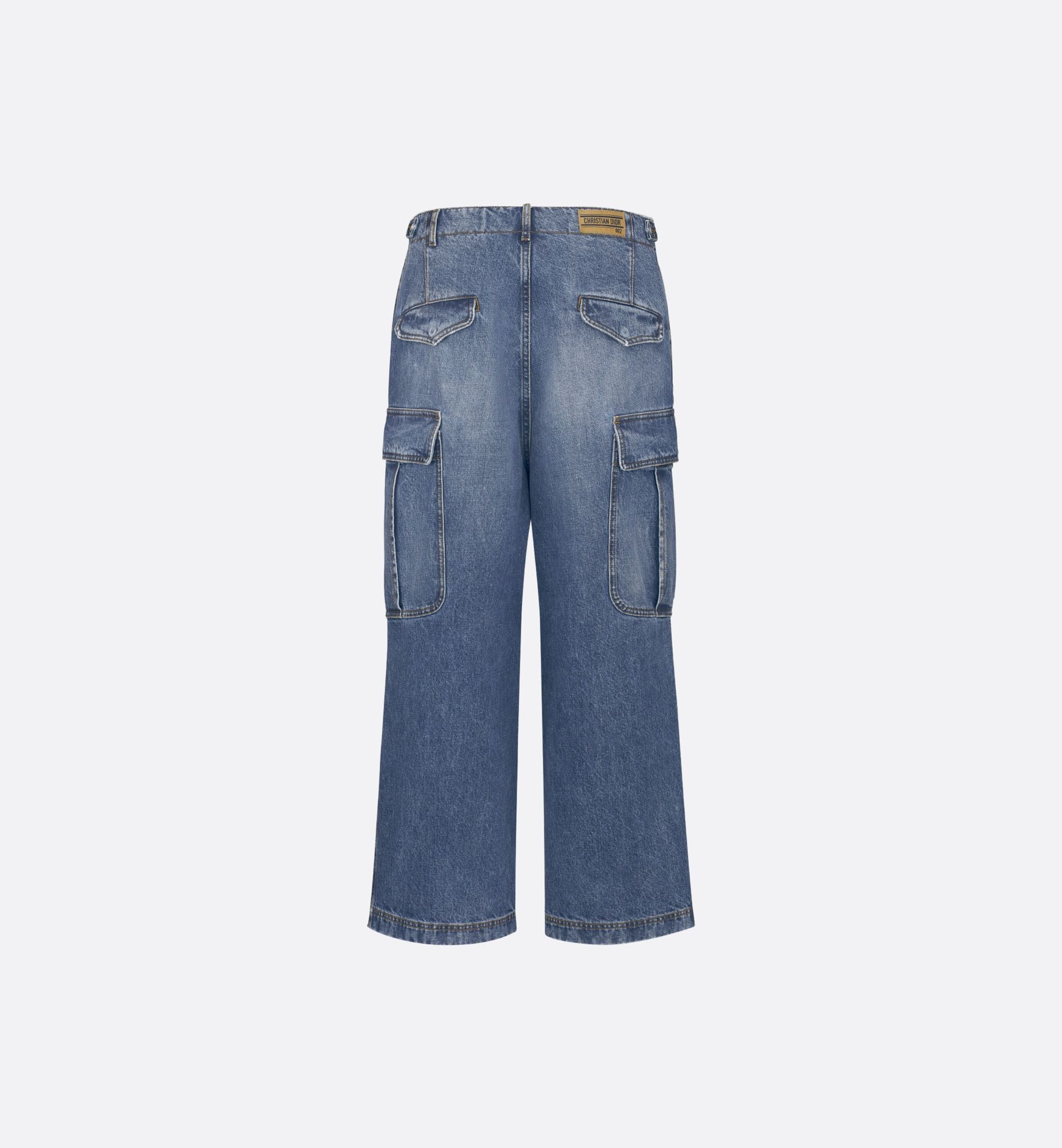 Dior Style Nylon Cargo 103 Raw Denim detail 2