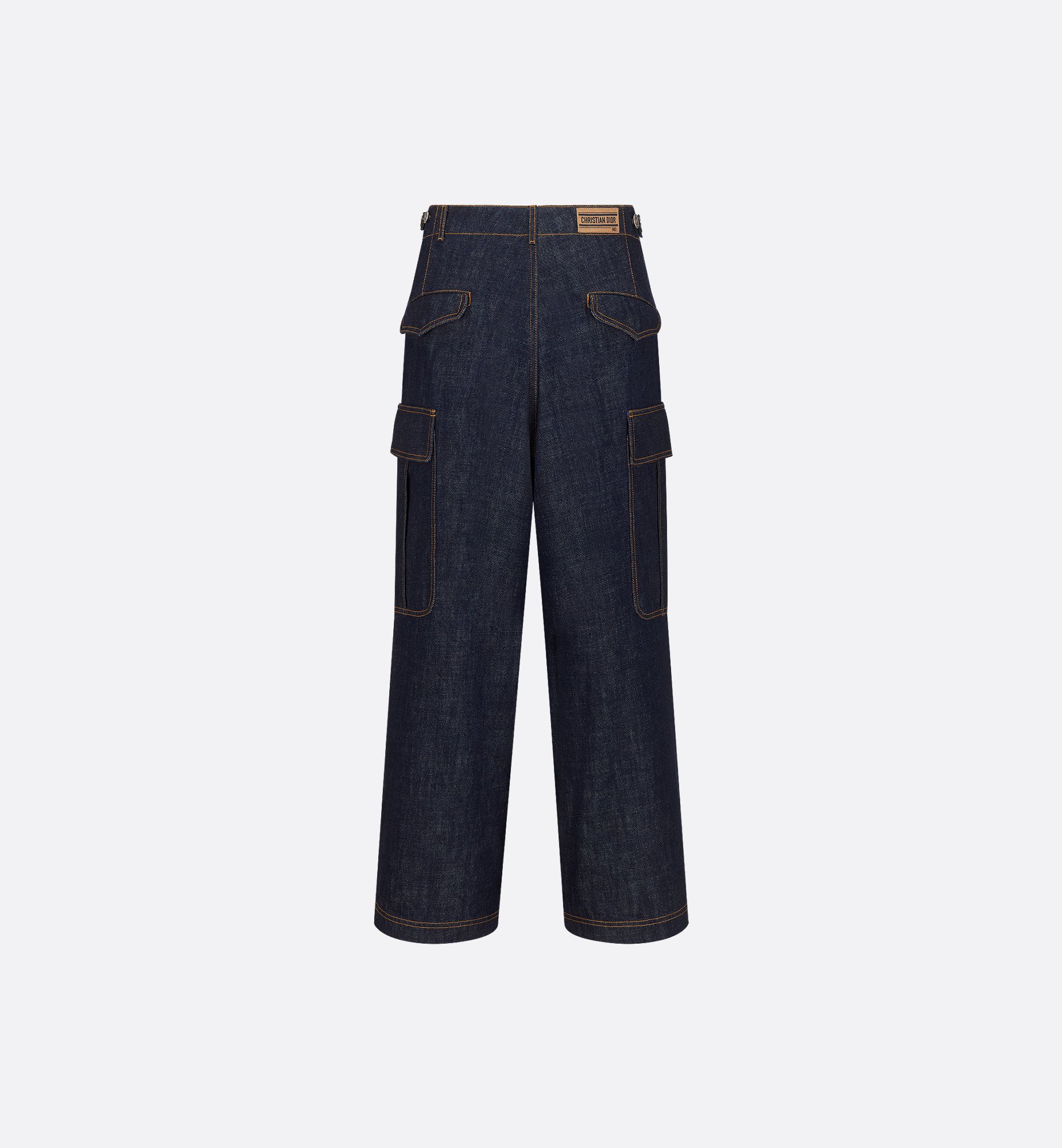Dior Style Nylon Cargo 103 Raw Denim detail 3