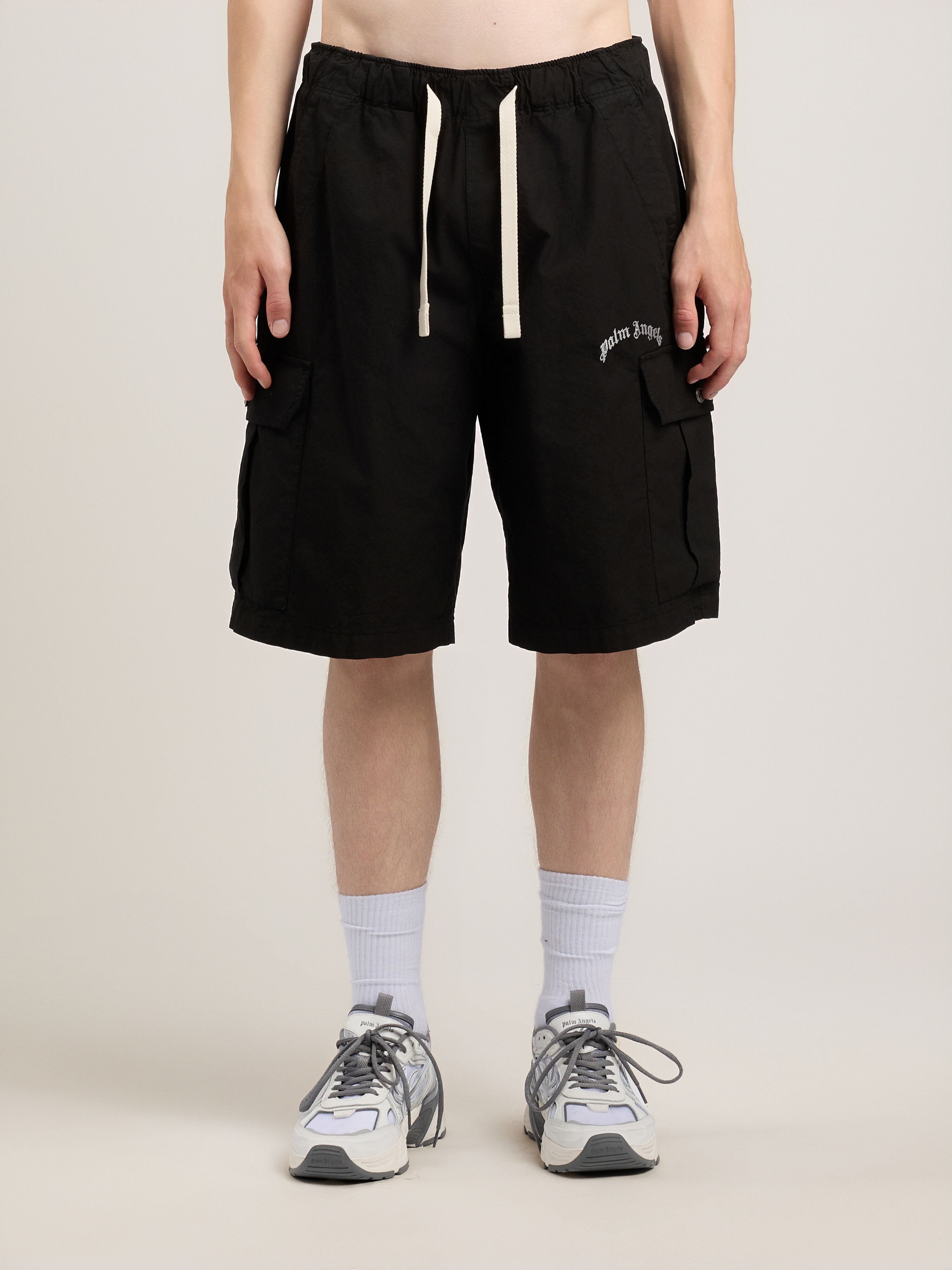 Palm Angels Style Cargo Short 106 Charcoal detail 4