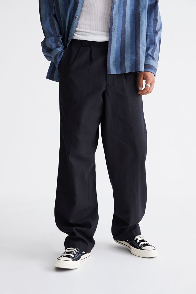 Dickies Style Pleated Trouser 107 Raw Denim detail 4
