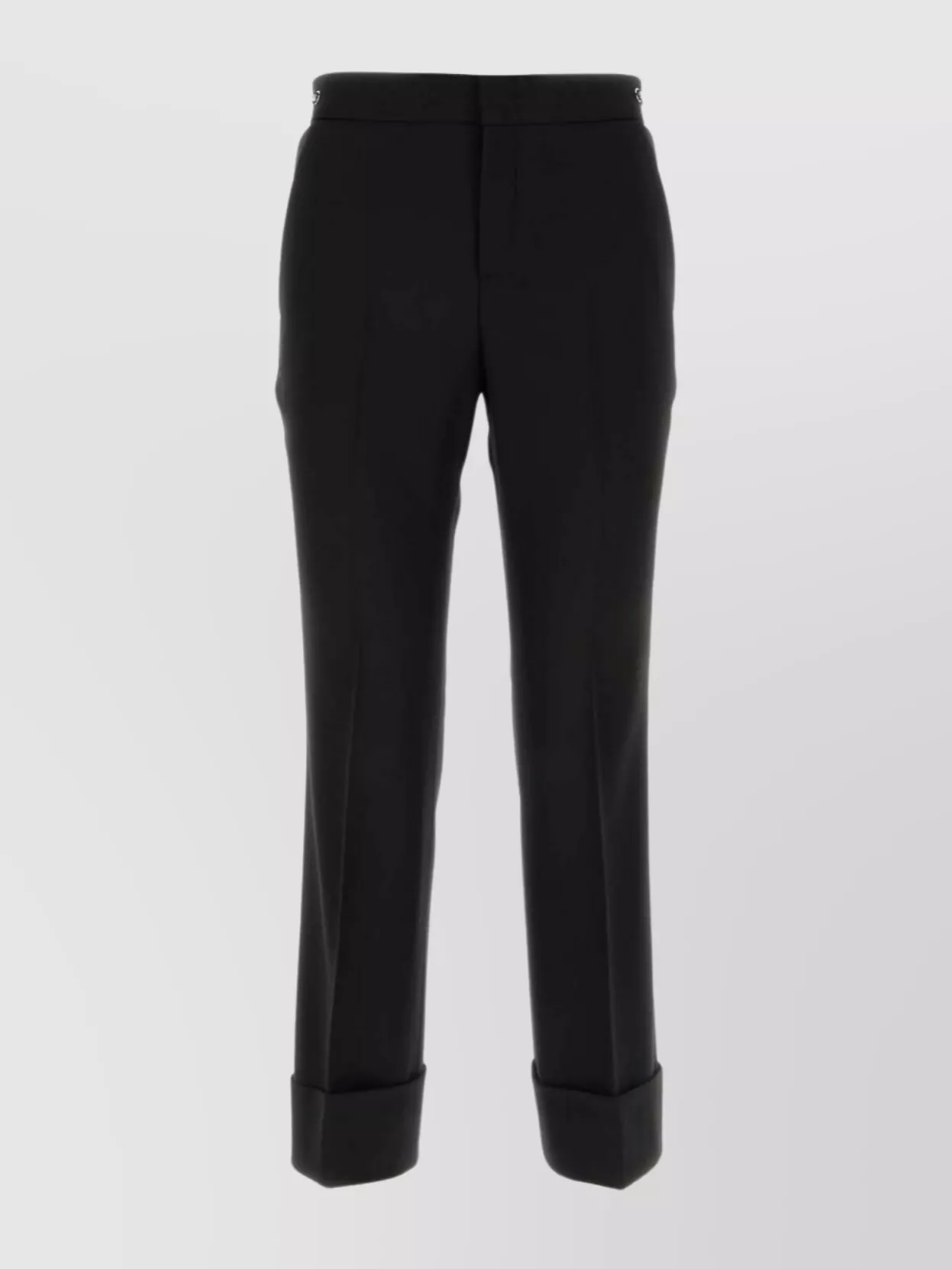 Gucci Style Wool Trouser 113 Cement detail 4