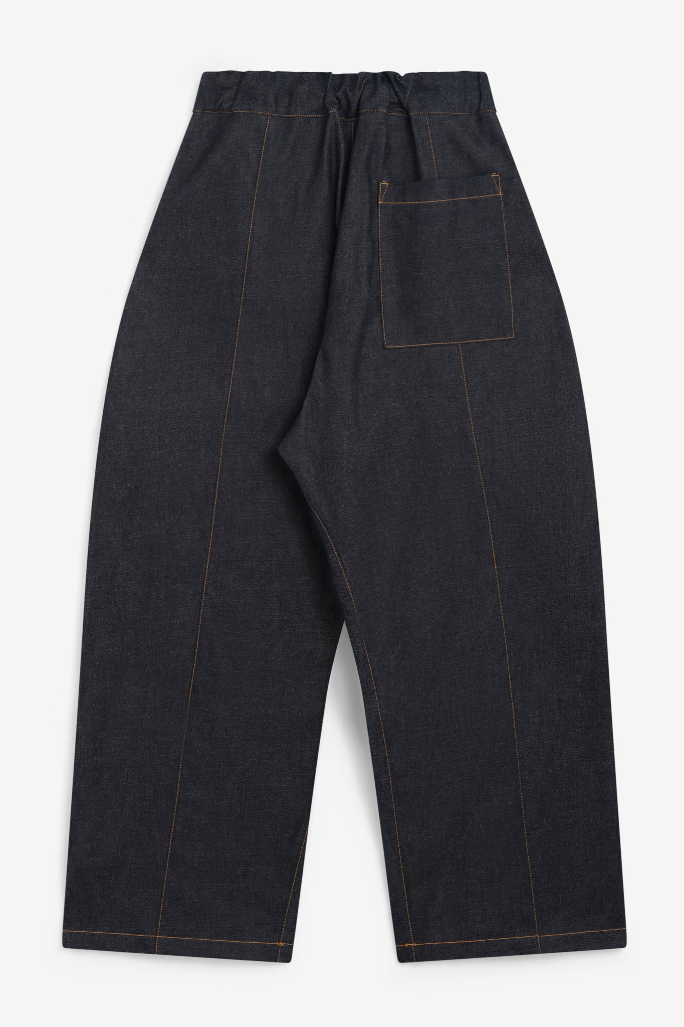 Essentials Style Pleated Trouser 117 Raw Denim detail 4