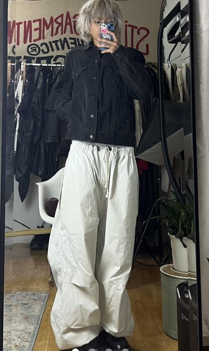 Stussy Style Parachute Pant 118 Raw Denim detail 2