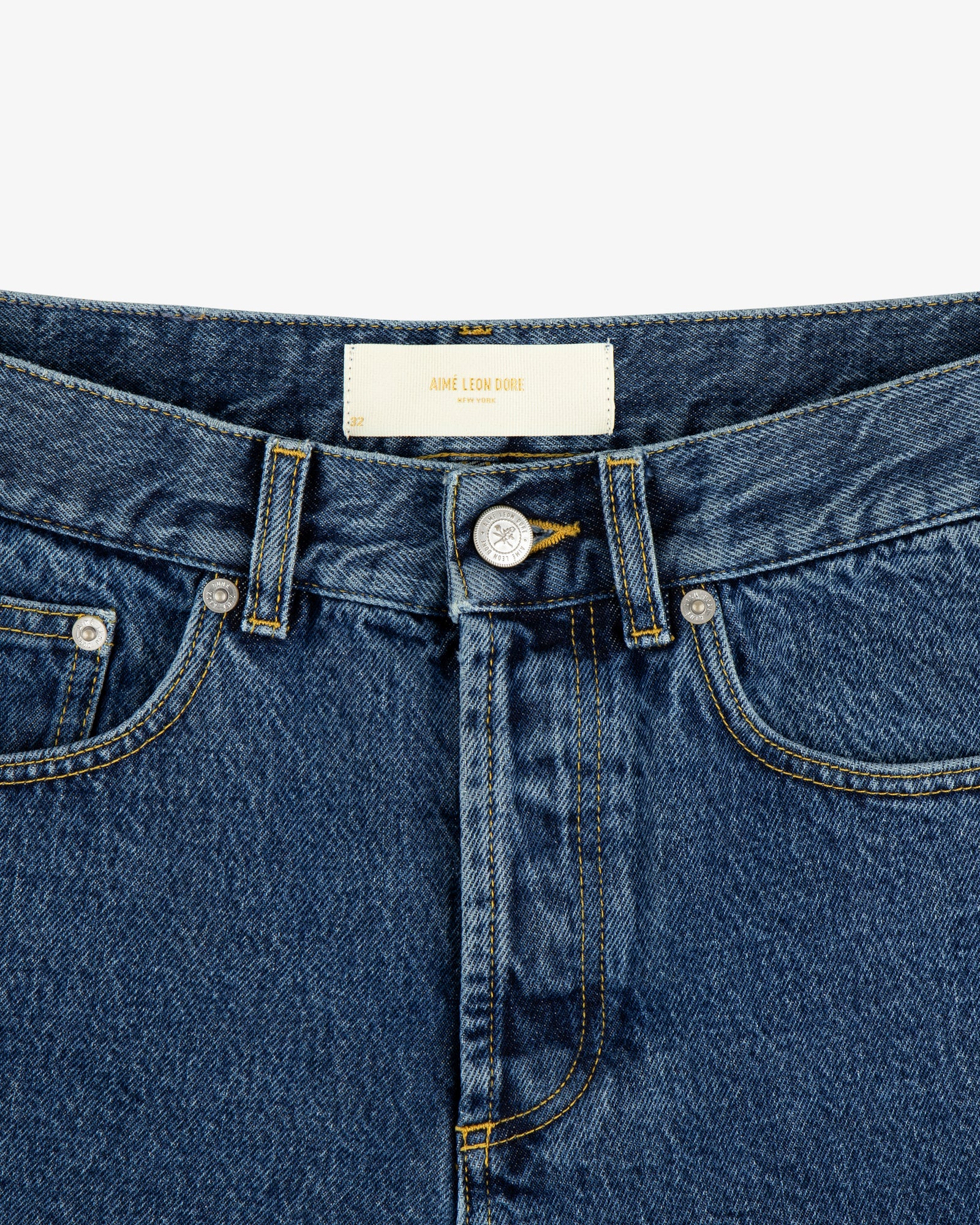 ALD Style Slim Denim 120 Bone detail 4