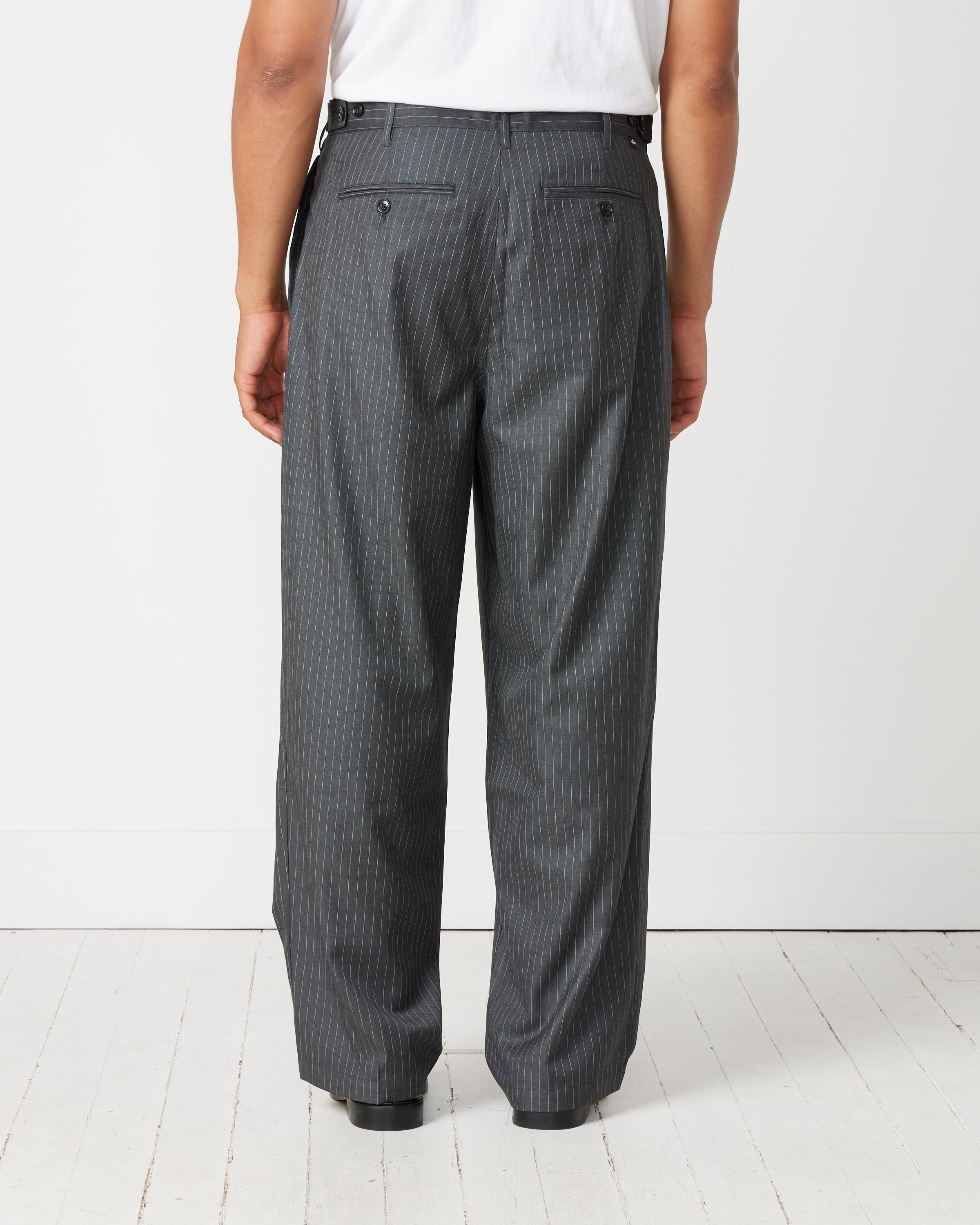 Stussy Style Pleated Trouser 124 Sand detail 4