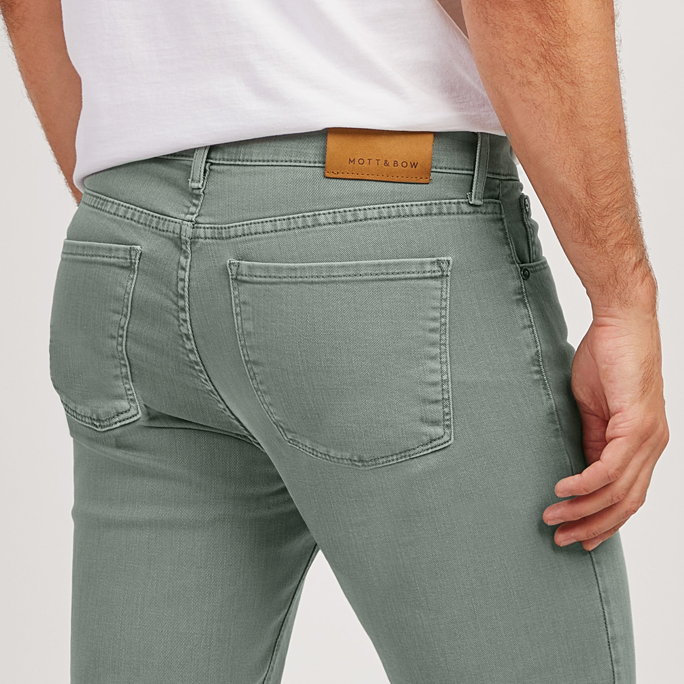 ALD Style Slim Denim 133 Sage detail 4