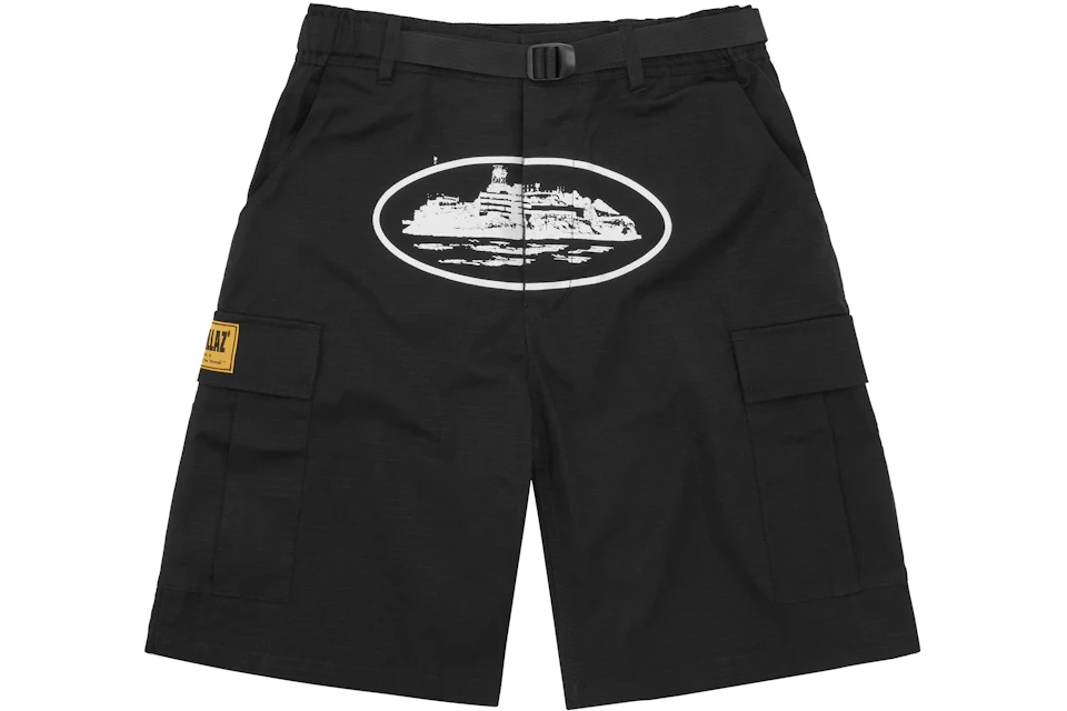 Corteiz Style Cargo Short 140 Black detail 4