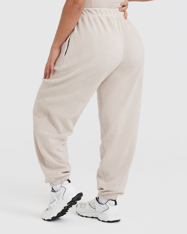 ALD Style Fleece Jogger 143 Sand detail 2