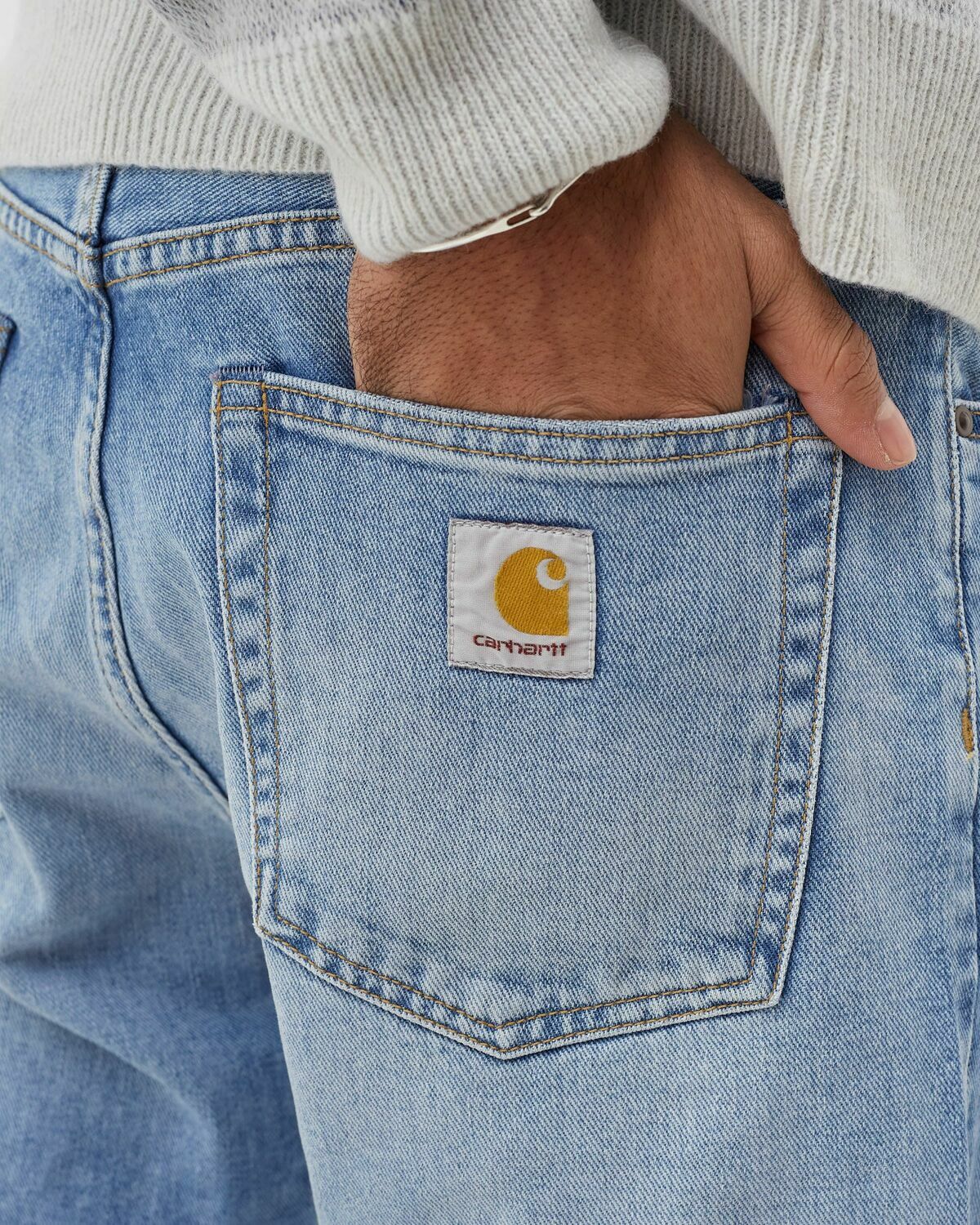 Carhartt Style 874 Straight Pant 145 Raw Denim detail 2