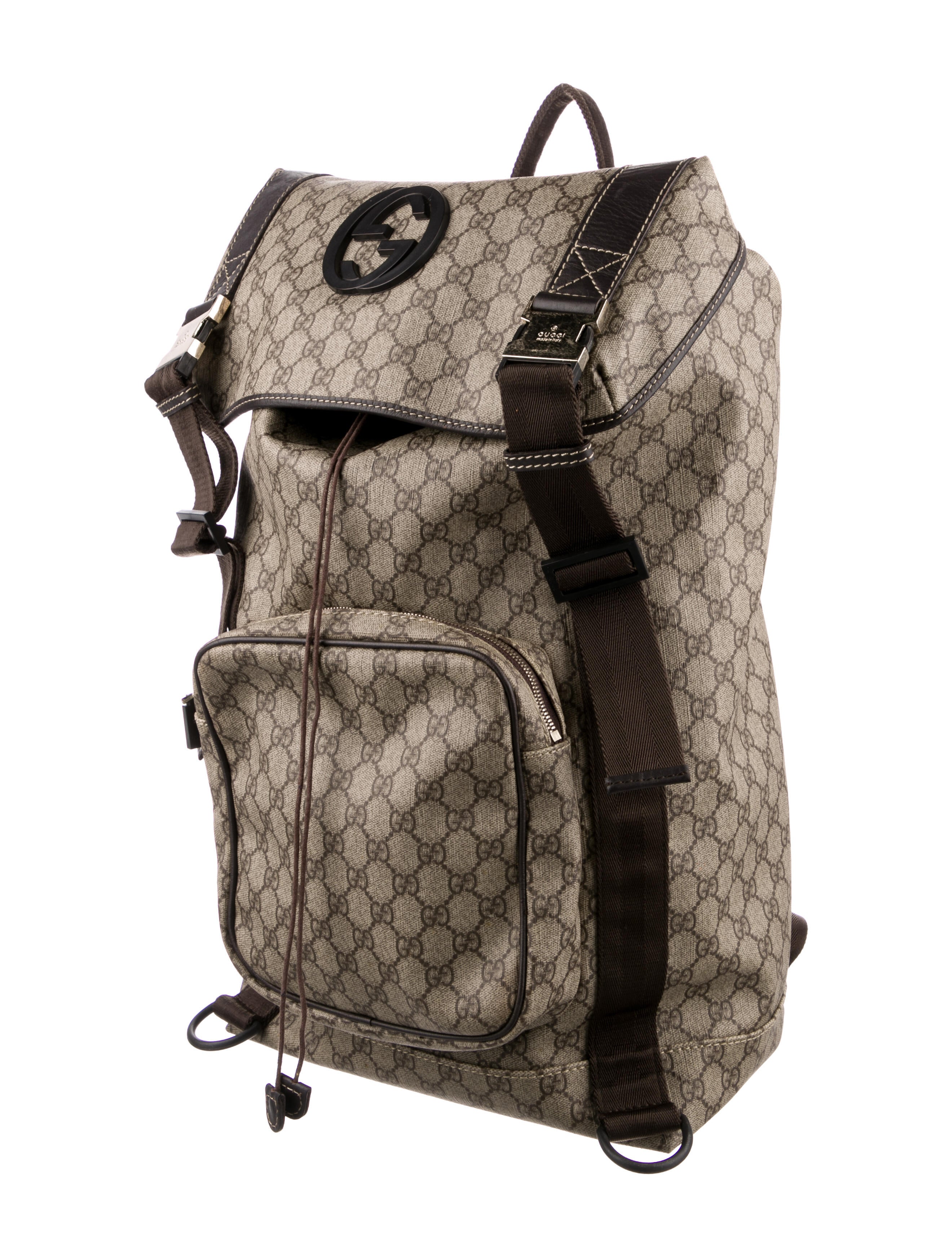 Gucci Style Nylon Cargo 146 Chocolate detail 2