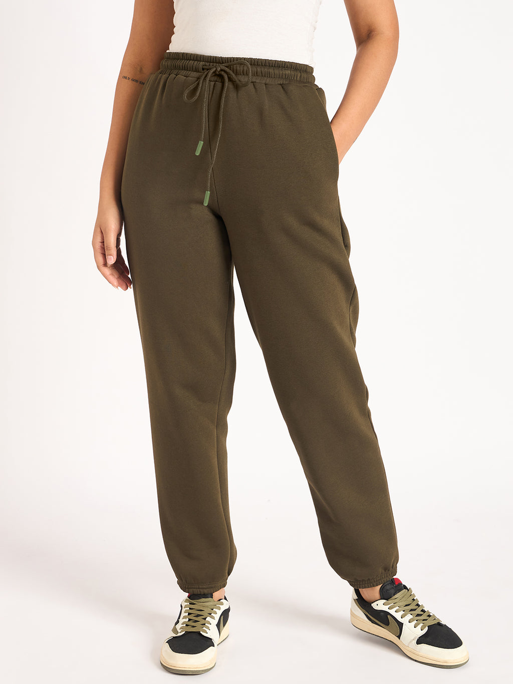 ALD Style Fleece Jogger 147 Olive detail 3