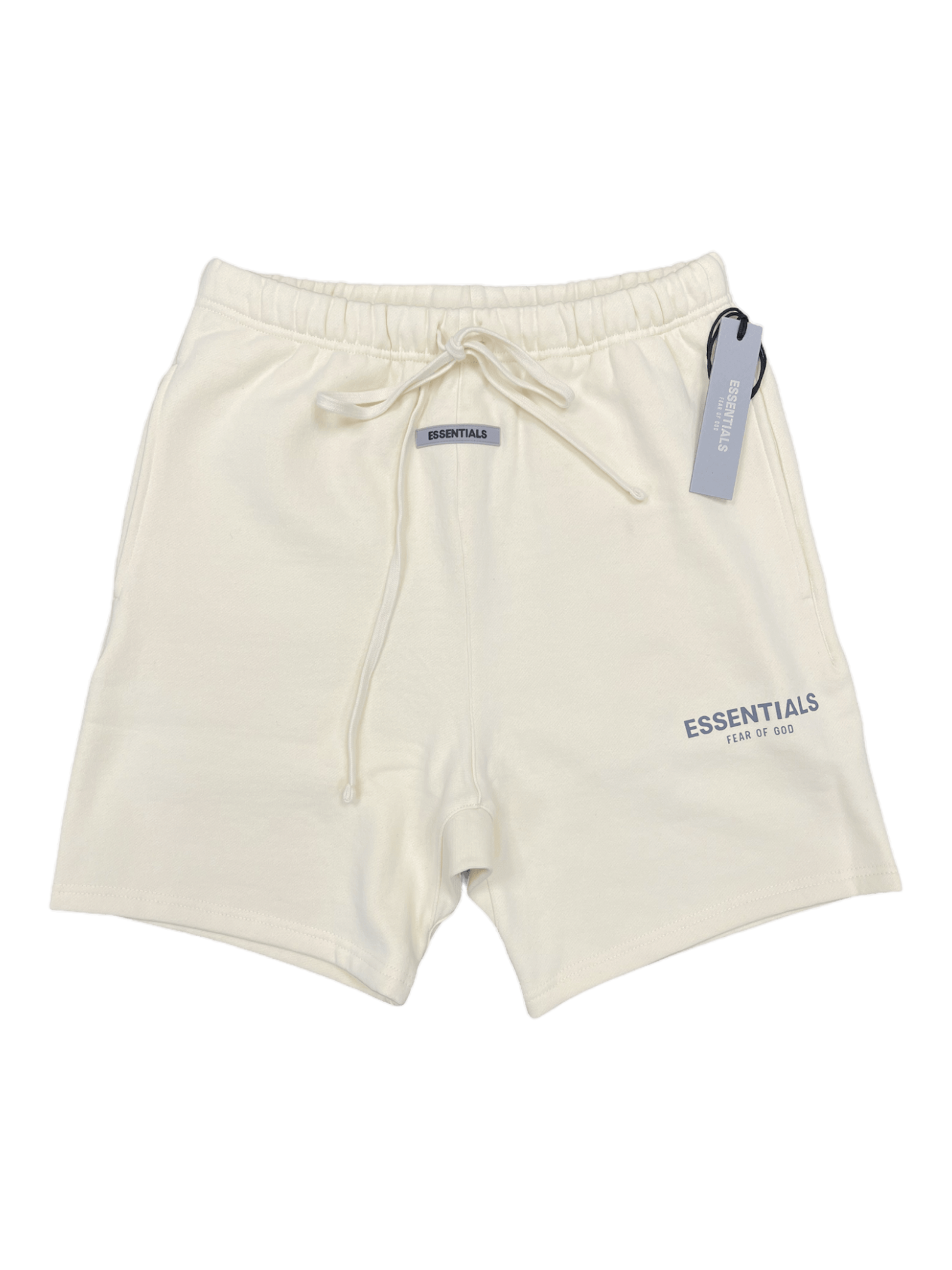 Essentials Style Fleece Shorts Buttercream detail 3