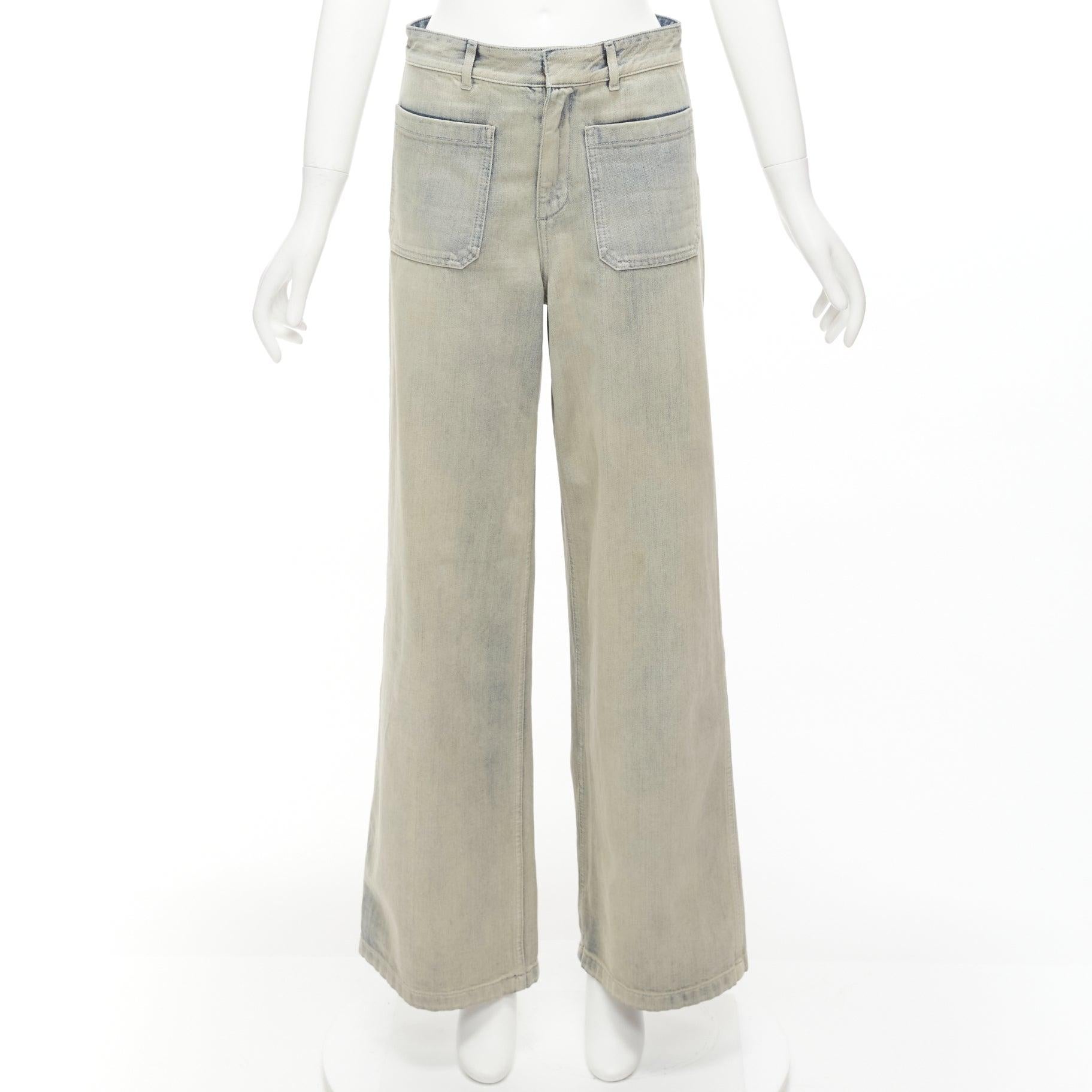 Dior Style Denim Wide Leg 150 Sage detail 3