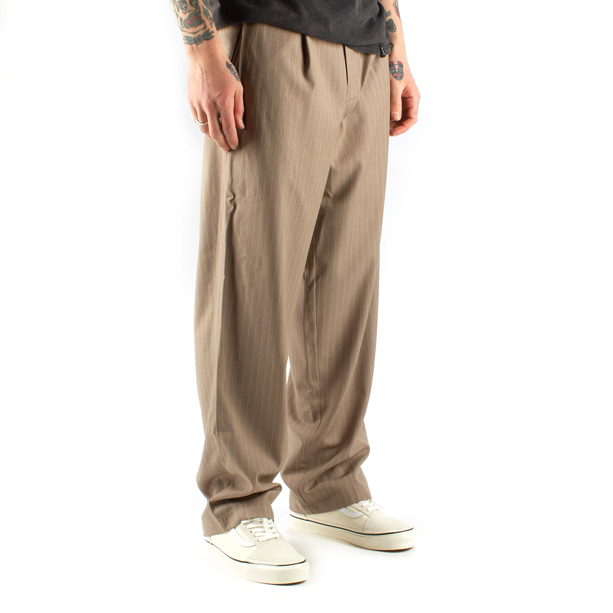 Stussy Style Pleated Trouser 157 Sand detail 4
