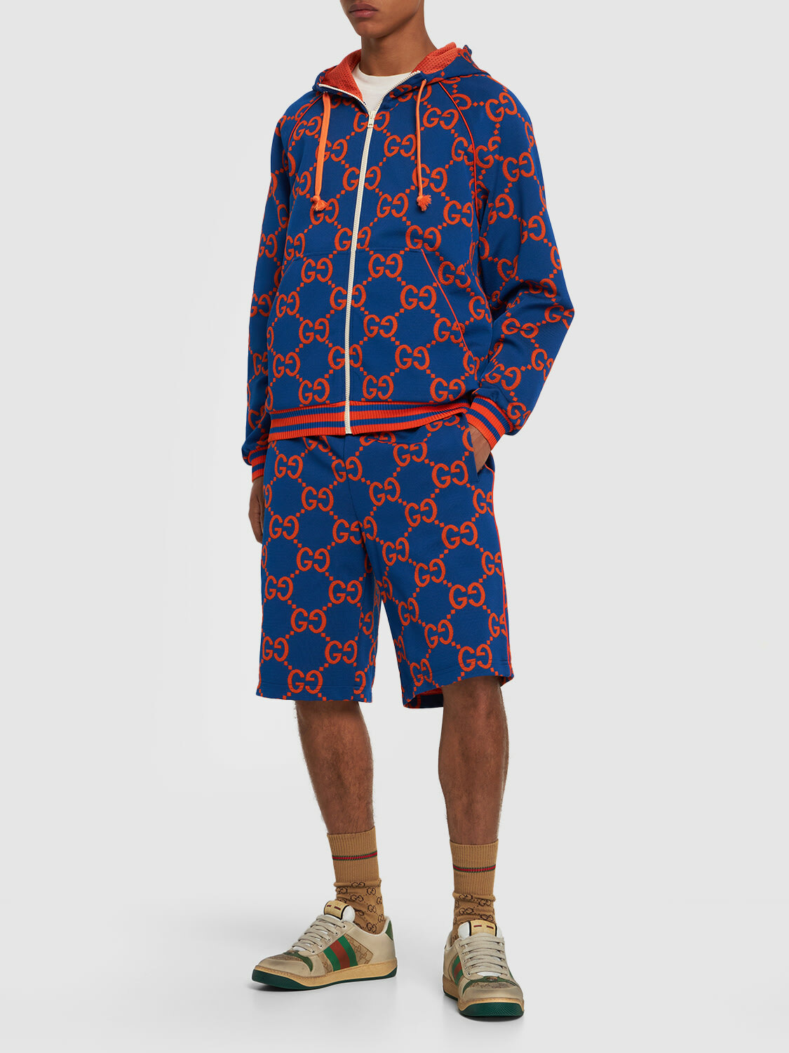 Gucci Style Sweat Short 162 Navy detail 2