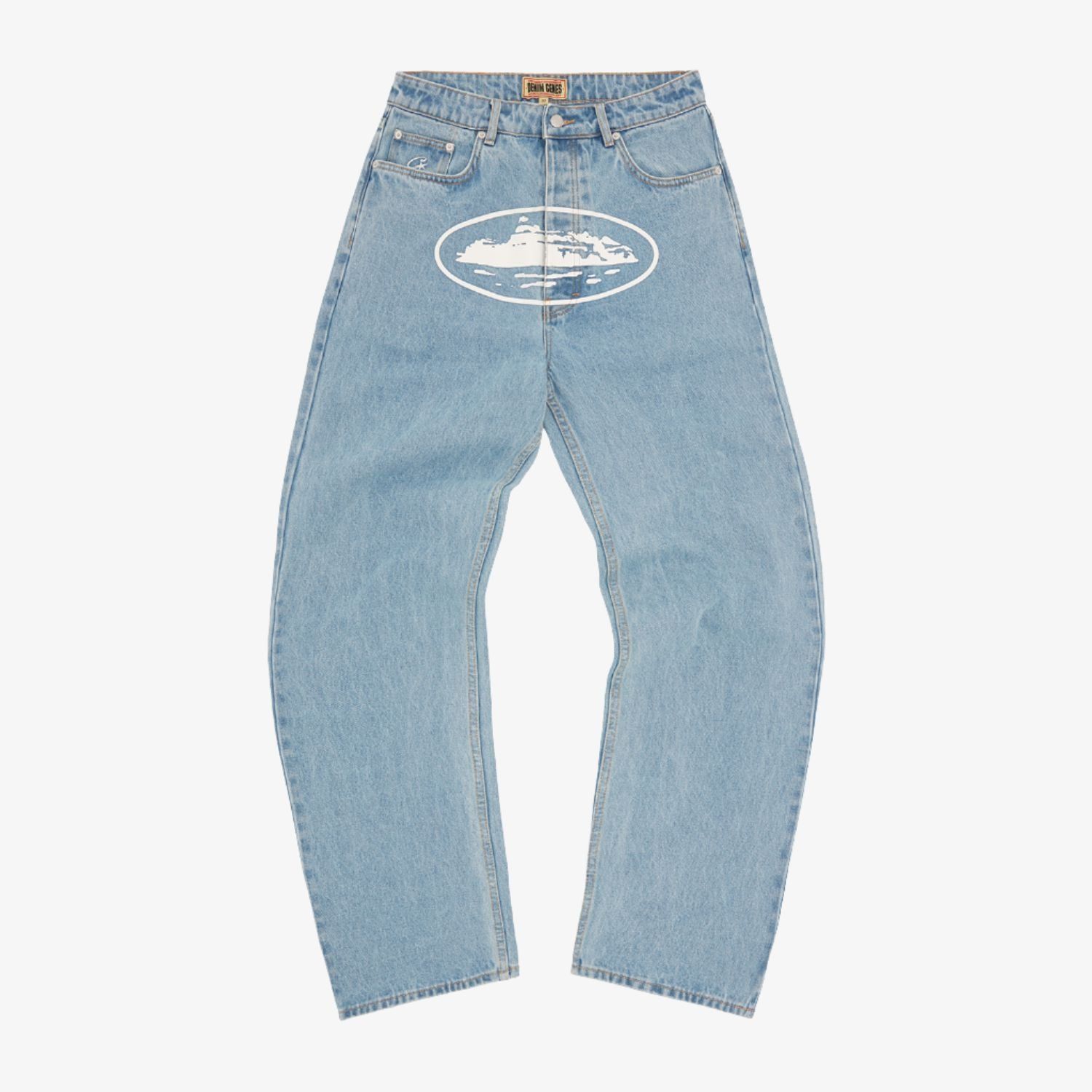 Corteiz Style Baggy Denim 163 Stone detail 4