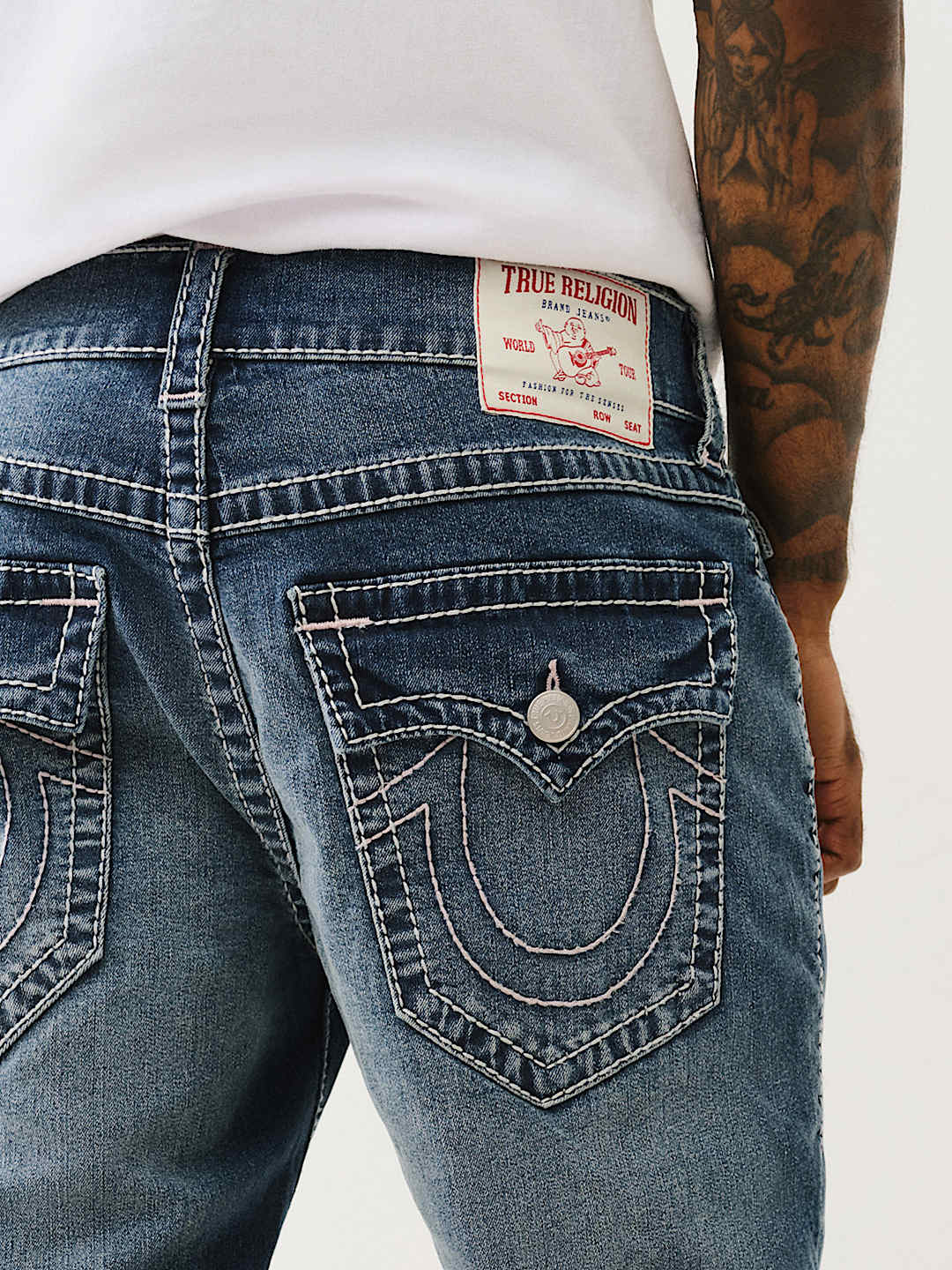 True Religion Style Ricky Big-T Jean Medium Wash detail 2