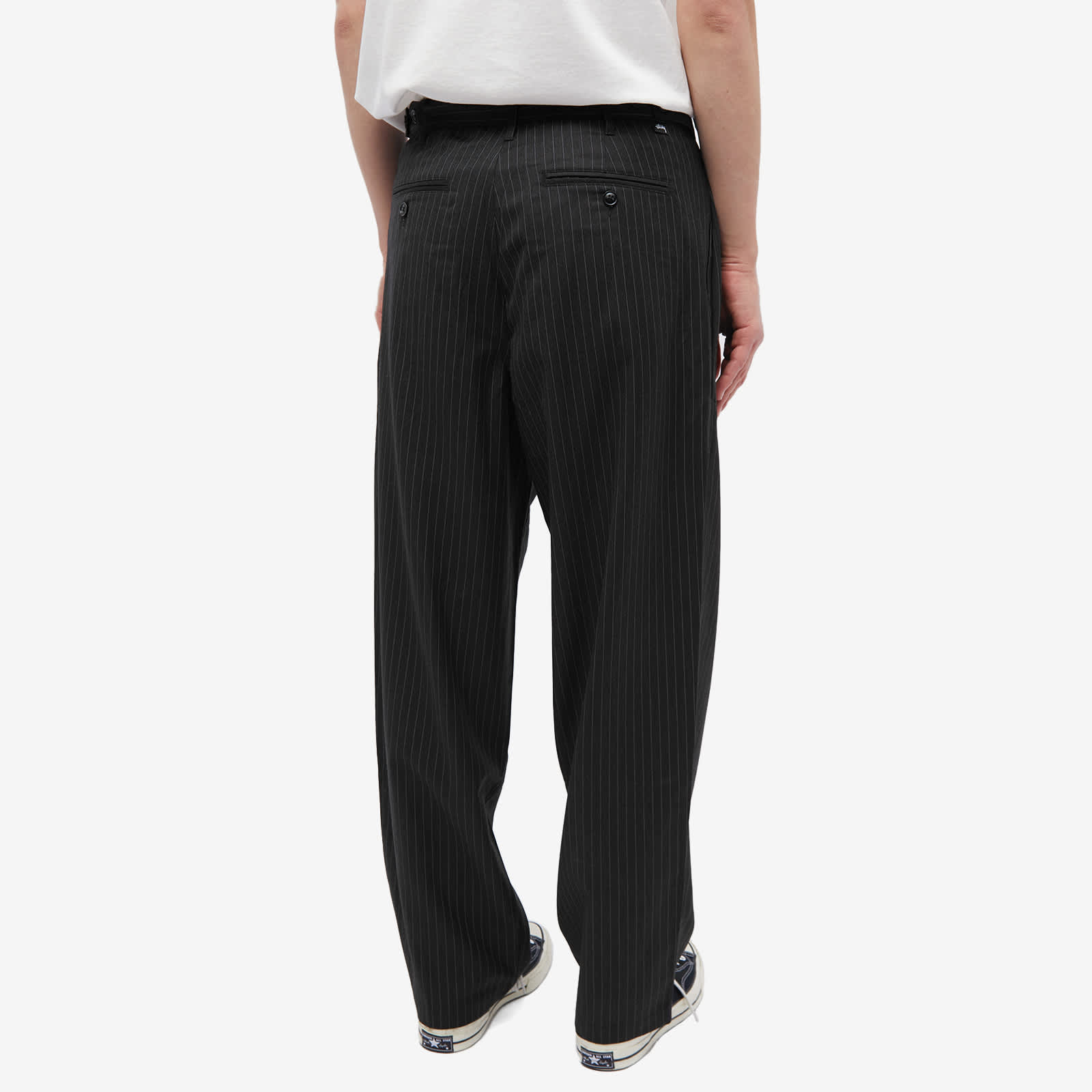 Stussy Style Pleated Trouser 170 Black detail 2