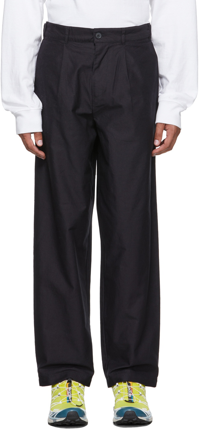 Stussy Style Pleated Trouser 170 Black detail 3