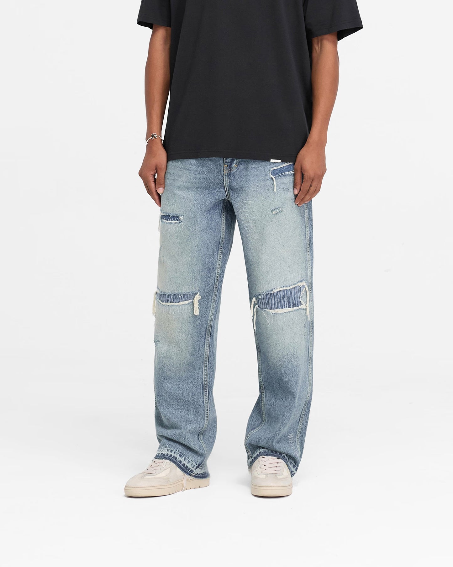 Represent Style Baggy Denim 180 Cement detail 4