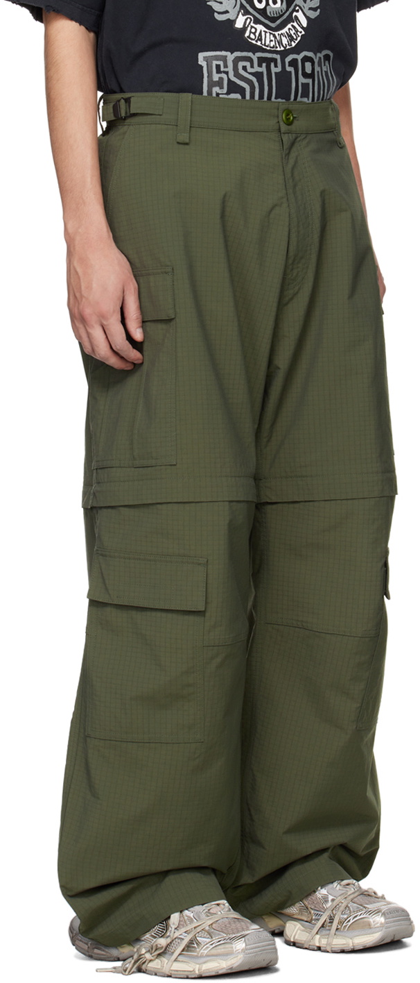 Balenciaga Style Utility Pant 181 Olive detail 4