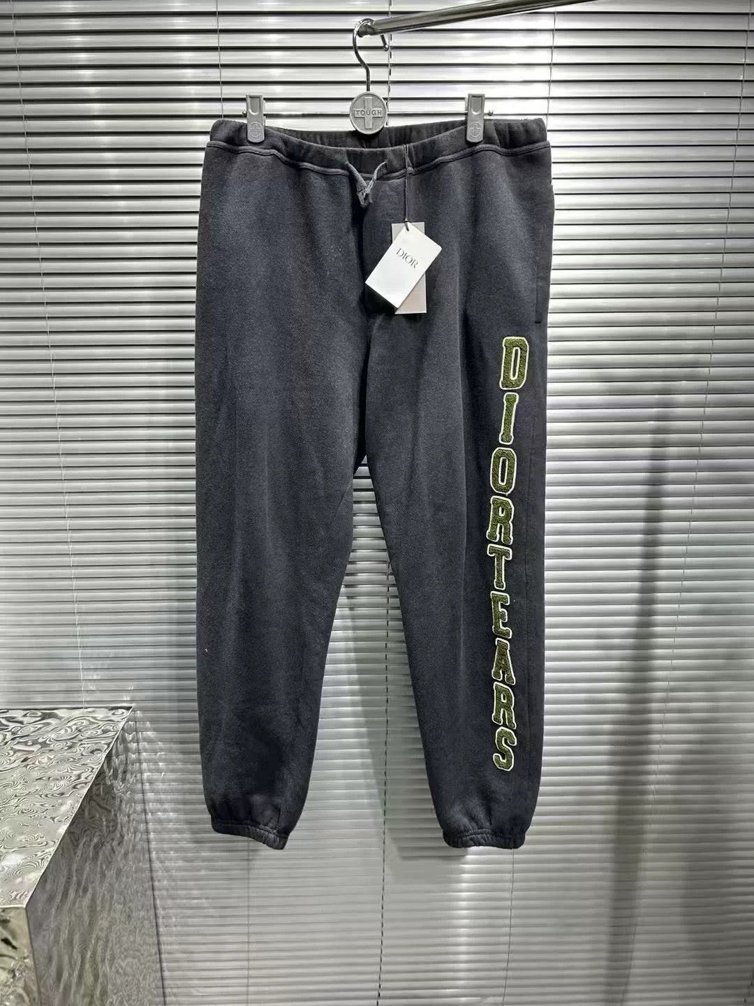 Dior Style Fleece Jogger 184 Raw Denim detail 3