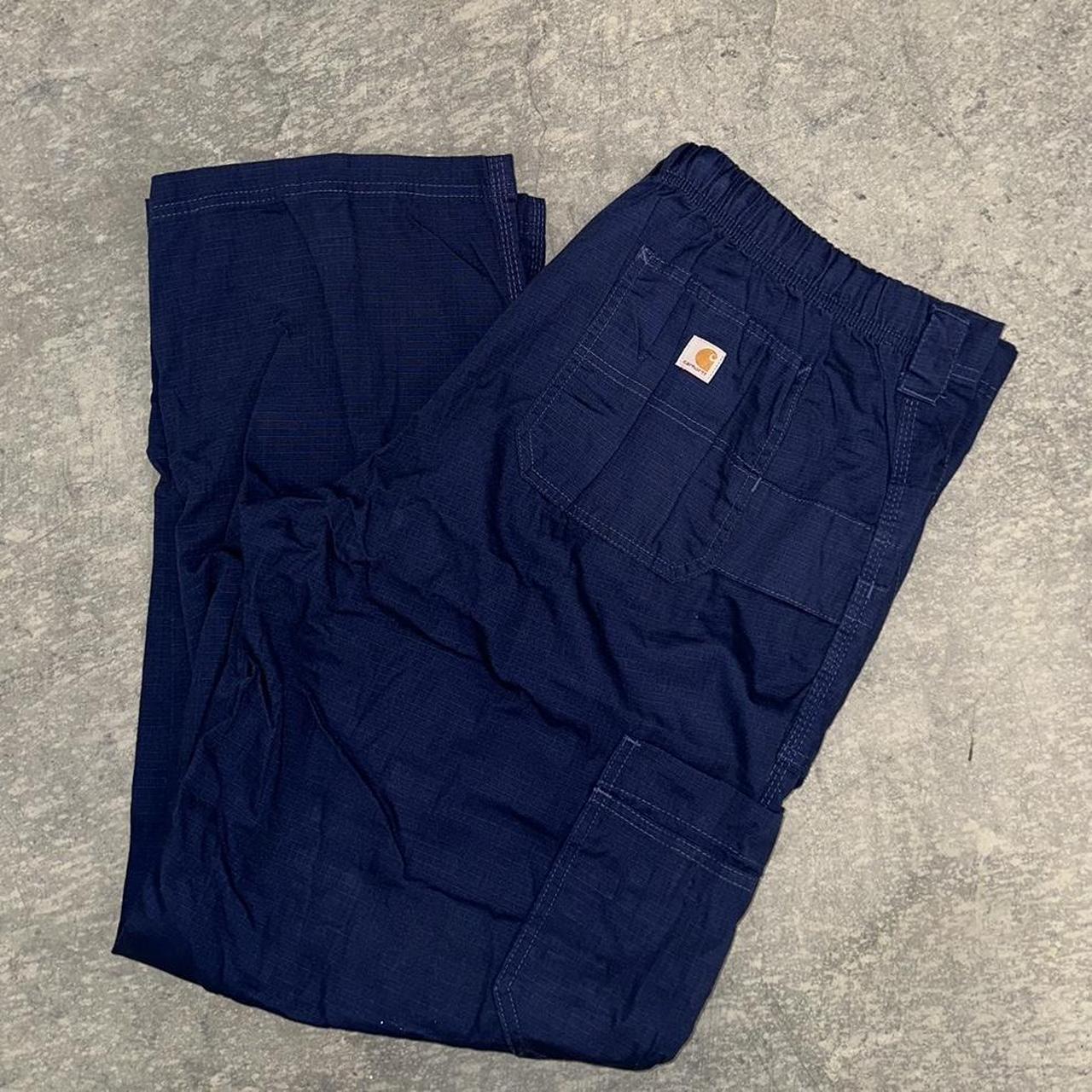 Carhartt Style Parachute Pant 187 Navy detail 2