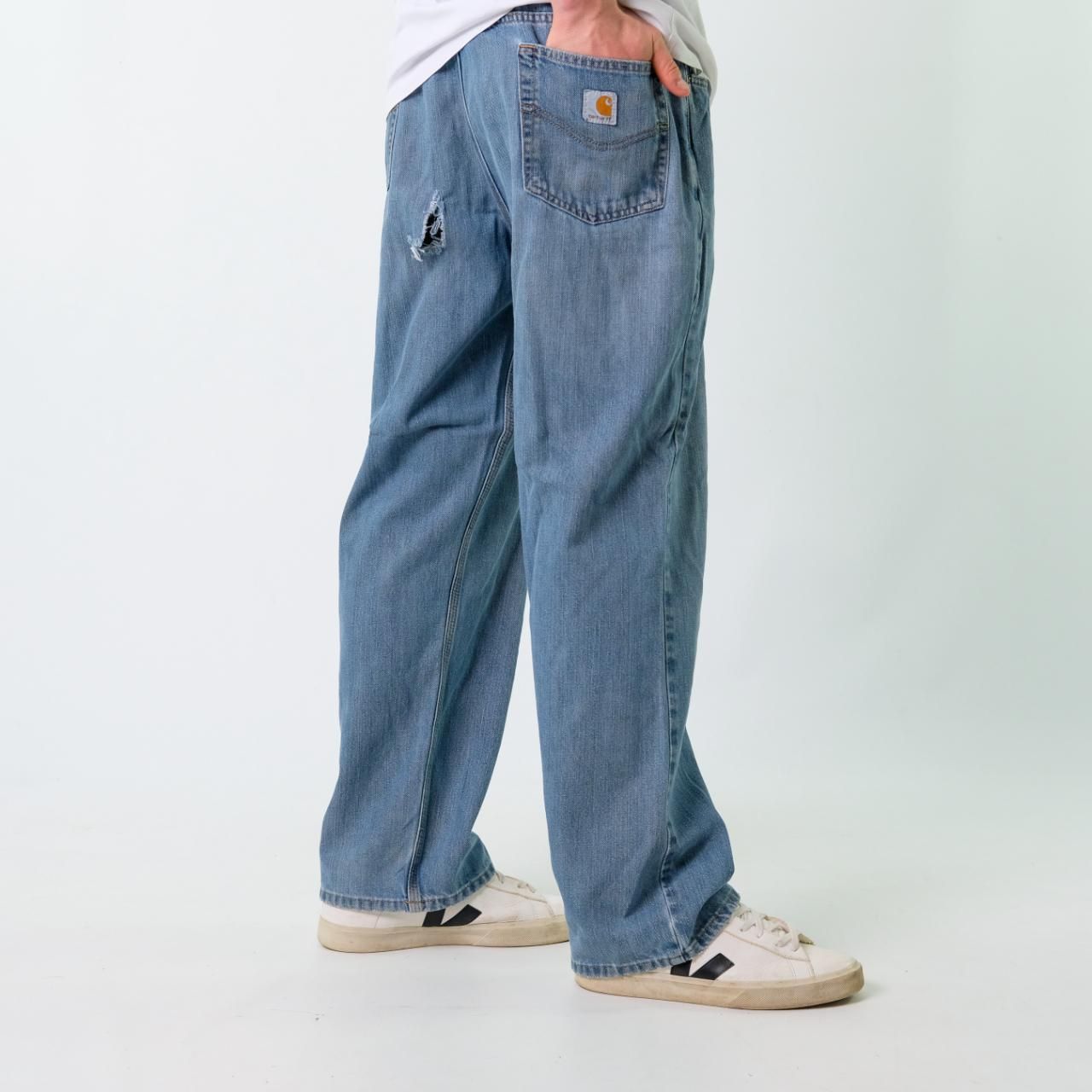 Carhartt Style Baggy Denim 189 Bone detail 2
