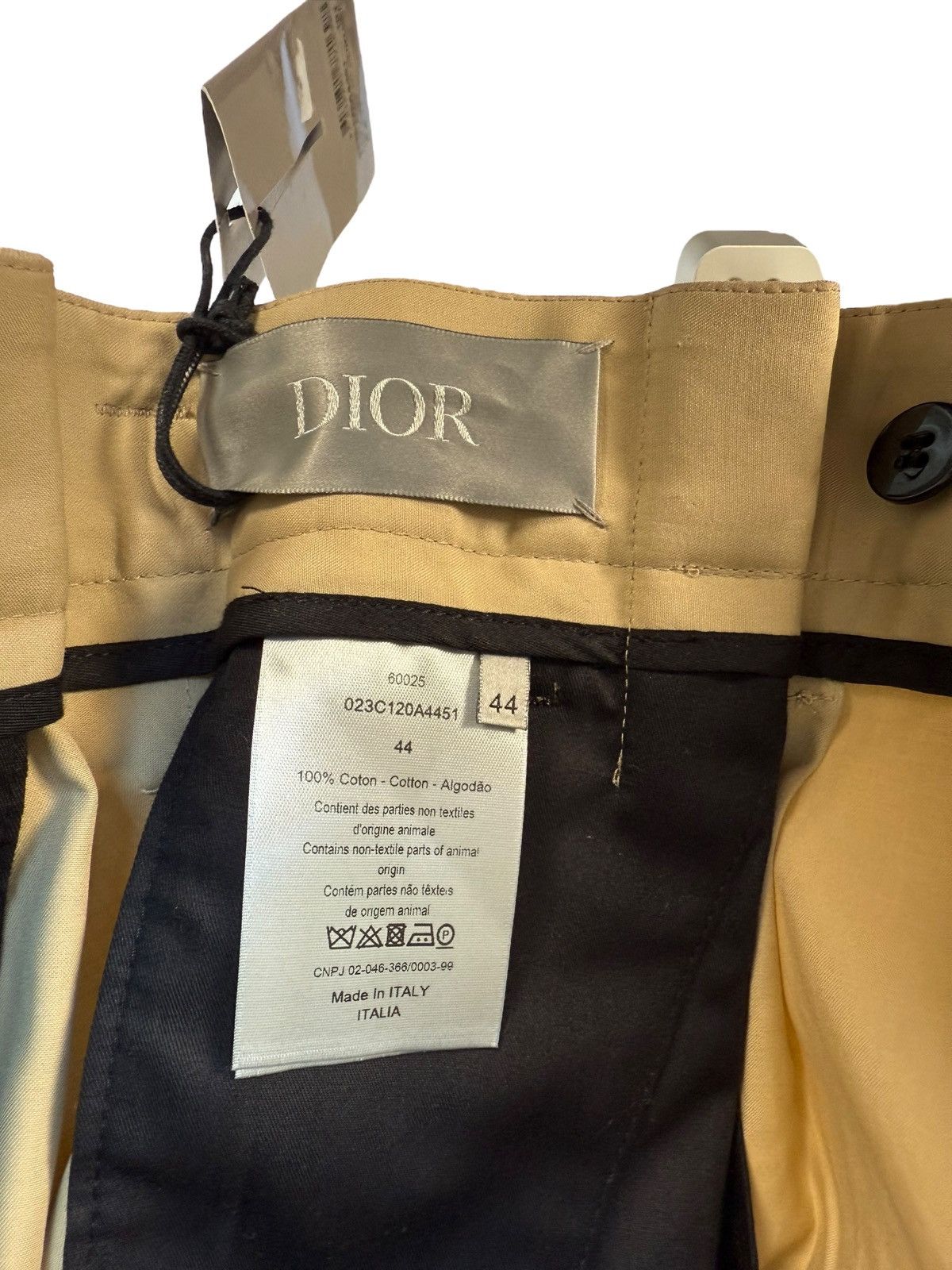 Dior Style Pleated Trouser 193 Stone detail 2
