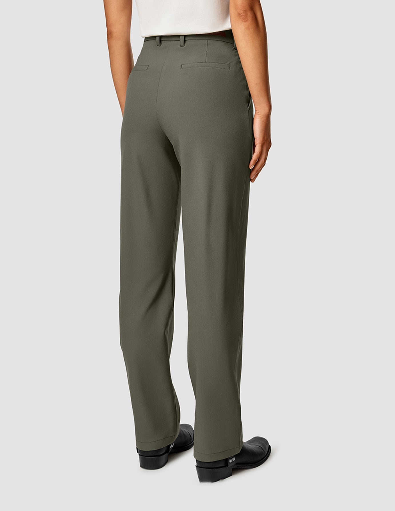 Essentials Style 874 Straight Pant 195 Olive detail 2