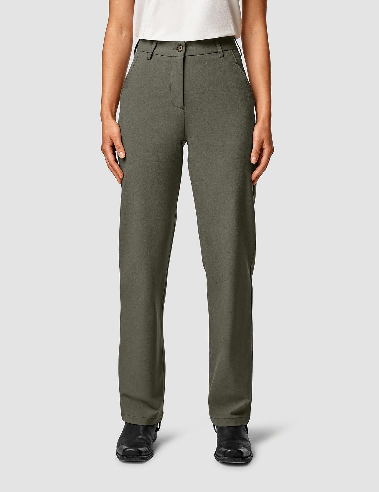 Essentials Style 874 Straight Pant 195 Olive detail 3