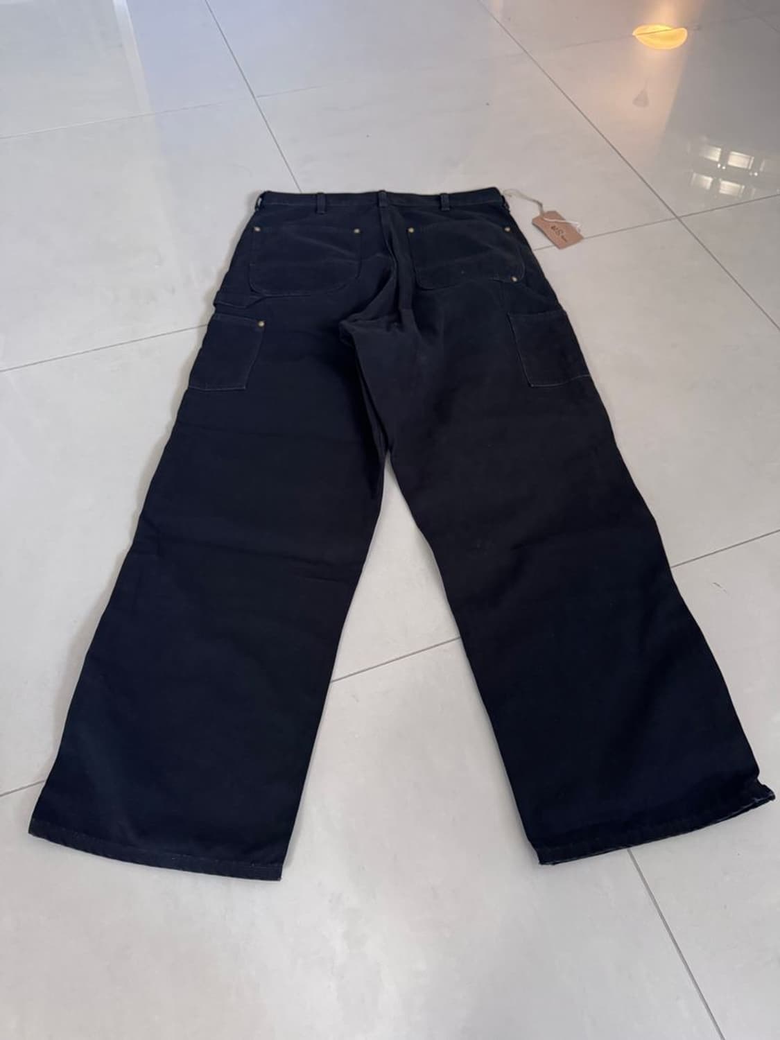 Yeezy Gap Style Double-Knee Work Pant 199 Raw Denim detail 2