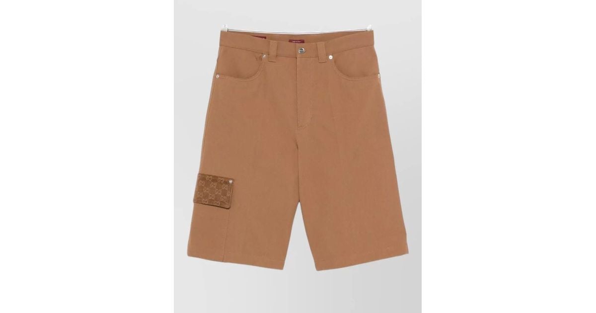 Gucci Style Cargo Short 201 Chocolate detail 3